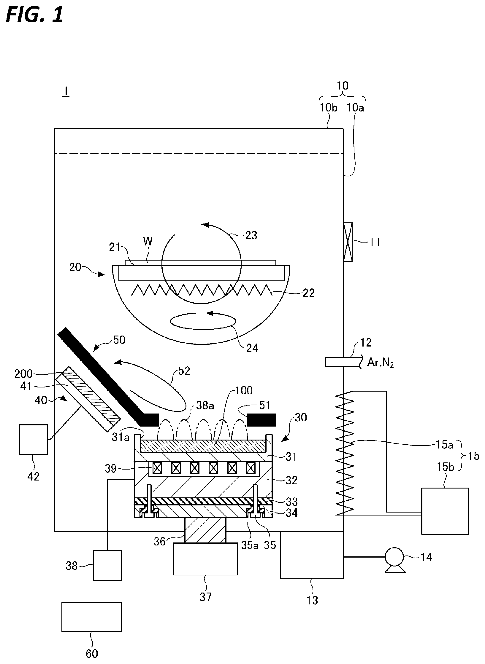 Patent US12618142 Figure 1 – Substrate processing apparatus and substrate processing method