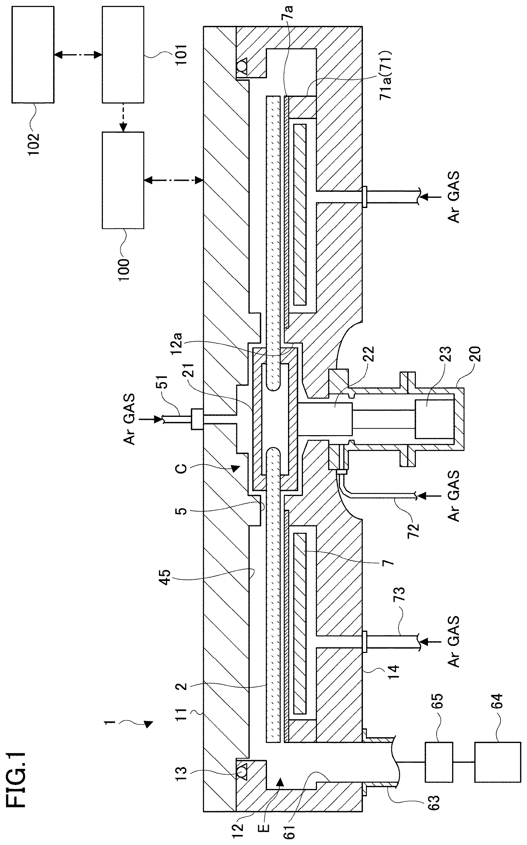 Patent US12618145 Figure 1 – Film-forming method and film-forming apparatus