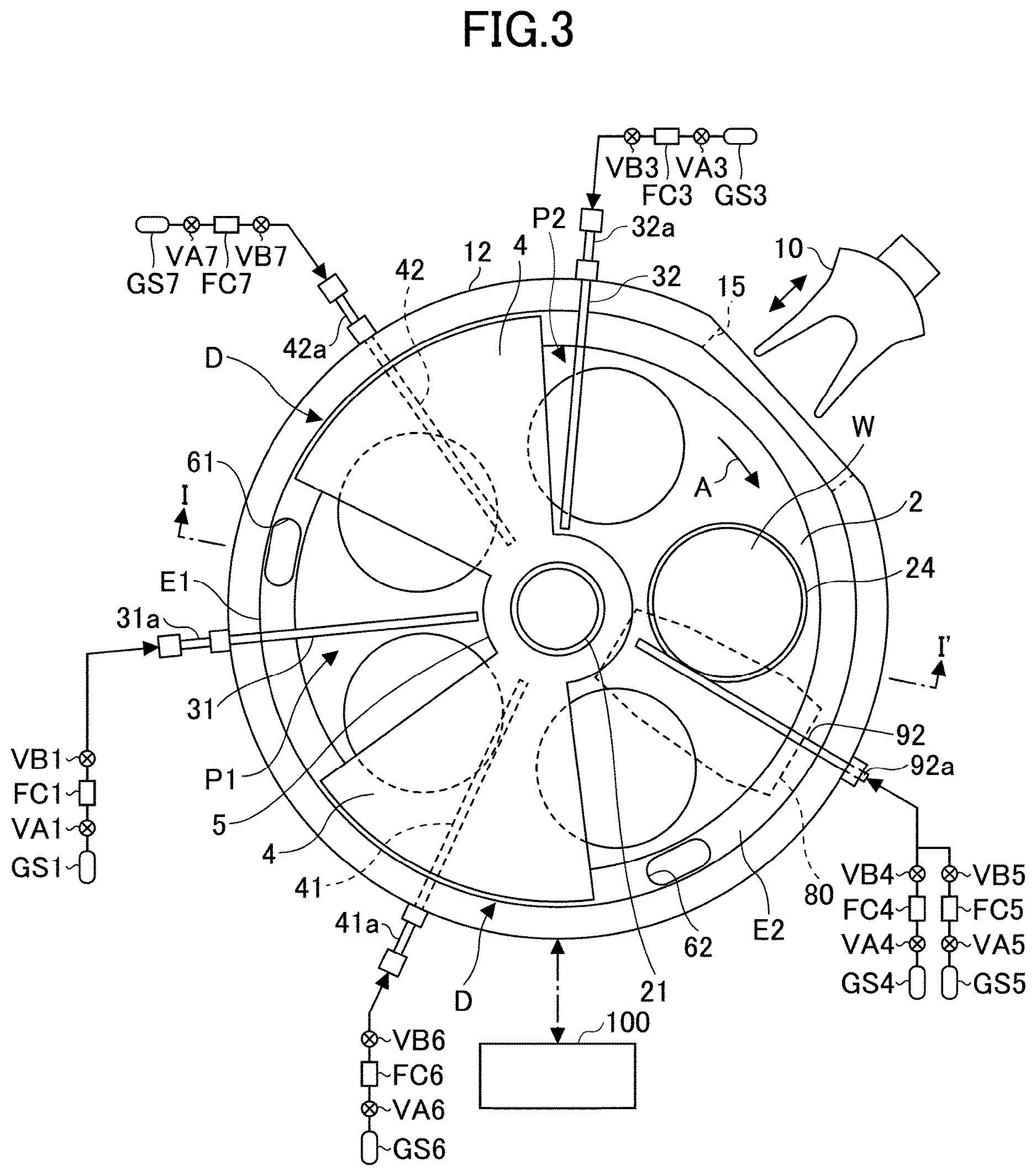 Patent US12618145 Figure 3 – Film-forming method and film-forming apparatus