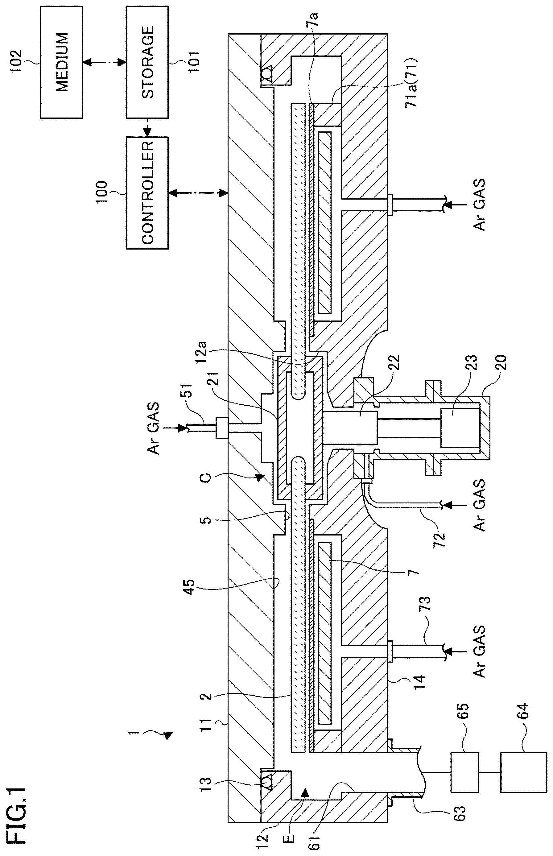 Patent US12618148 Figure 1 – Deposition method and deposition apparatus
