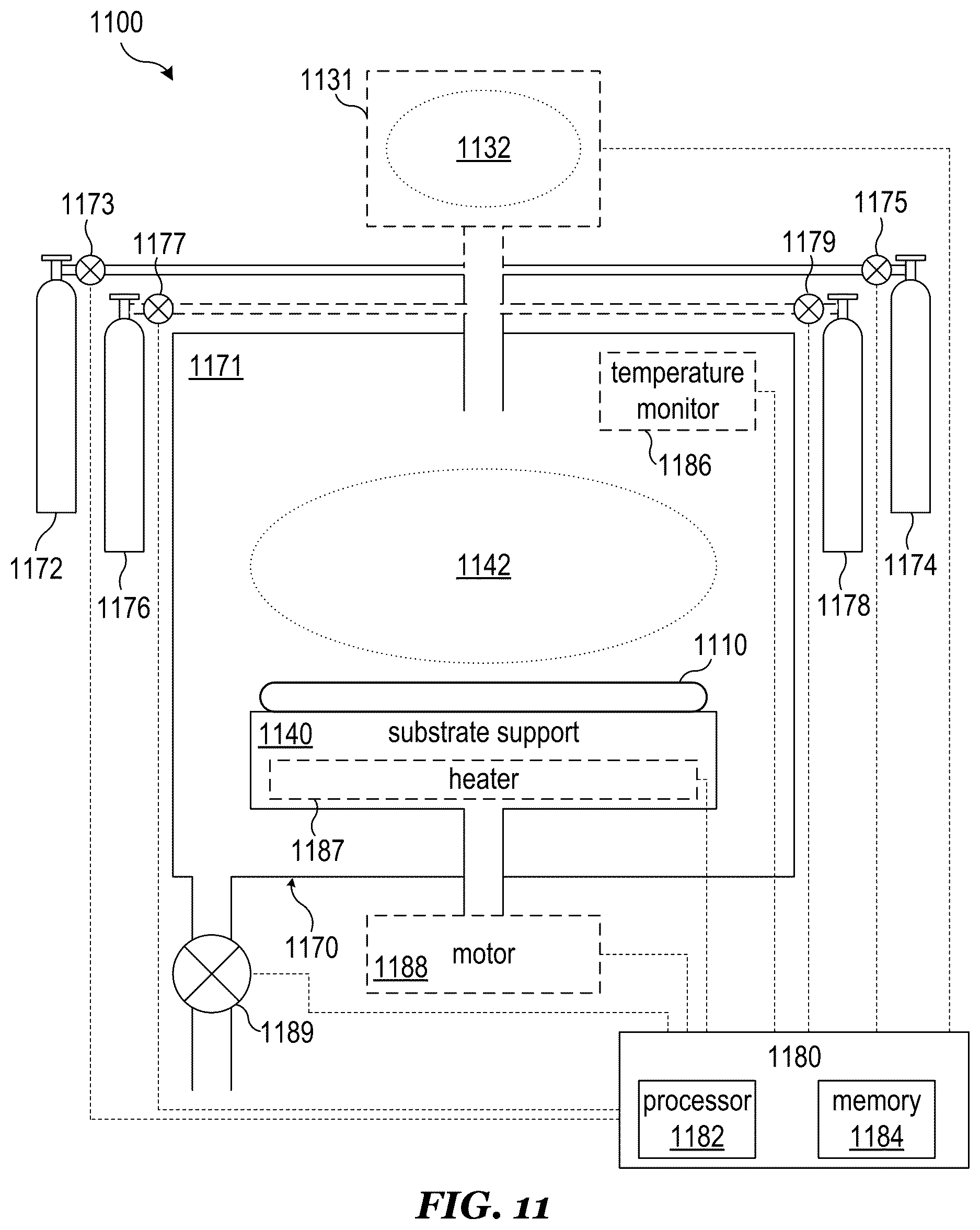 Patent US12618154 Figure 11 – Selective non-plasma deposition of mask protection material