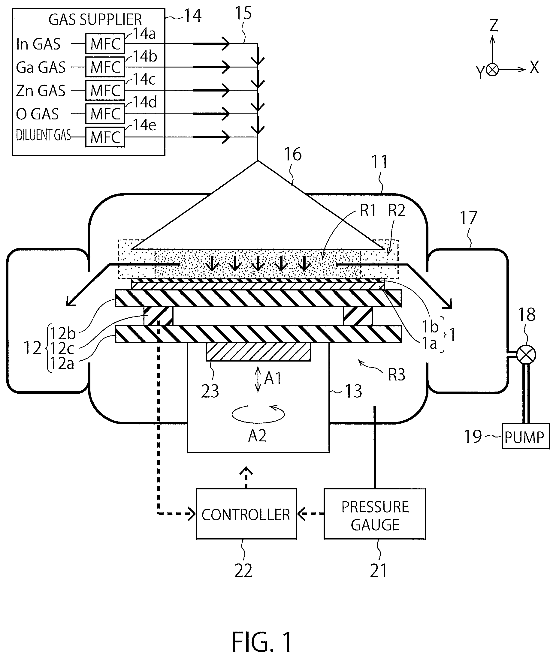 Patent US12618157 Figure 1 – Film forming apparatus, and method of manufacturing semiconductor device
