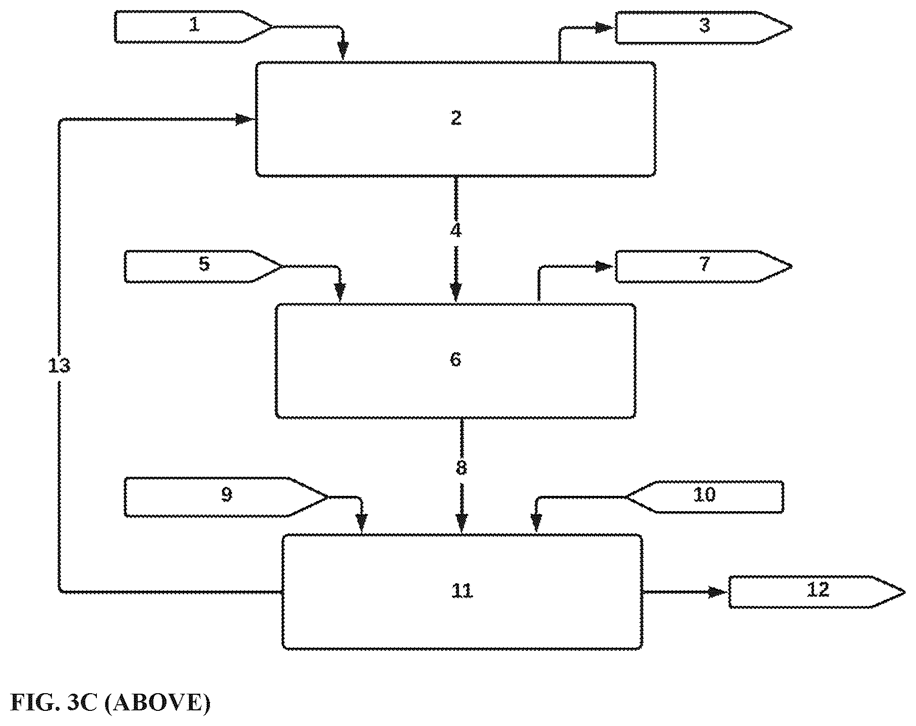 Patent US12618162 Figure 6 – Alkali hydroxide production from alkali sulfate with halogen or carboxylic acid intermediates