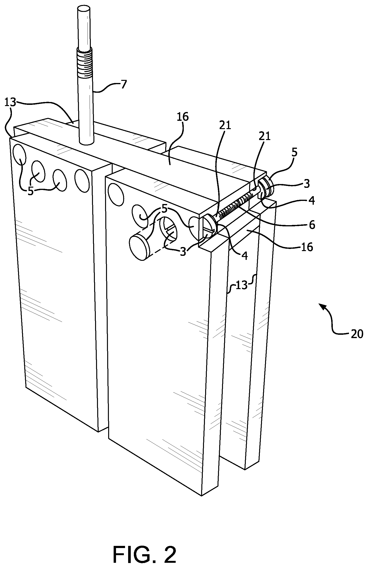 Patent US12618164 Figure 2 – Electrode attachment assembly, cell and method of use