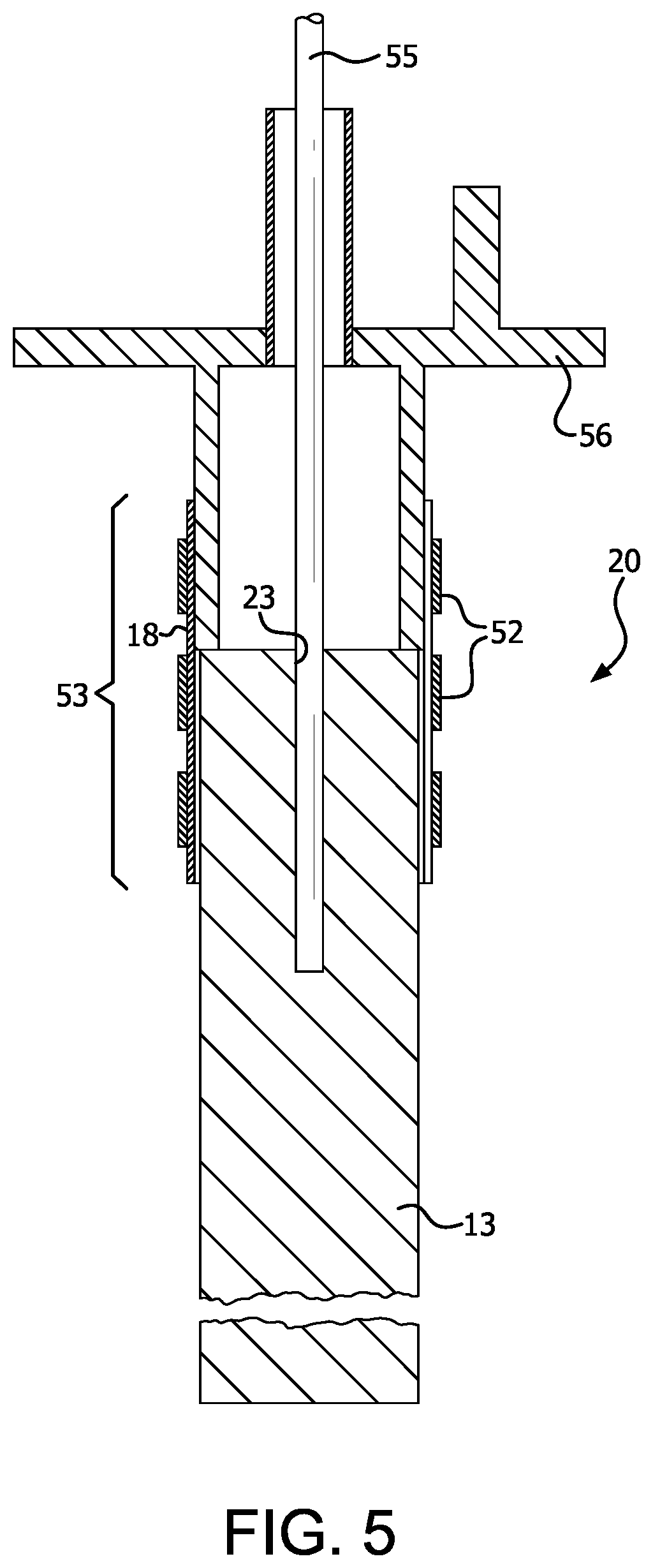 Patent US12618164 Figure 5 – Electrode attachment assembly, cell and method of use