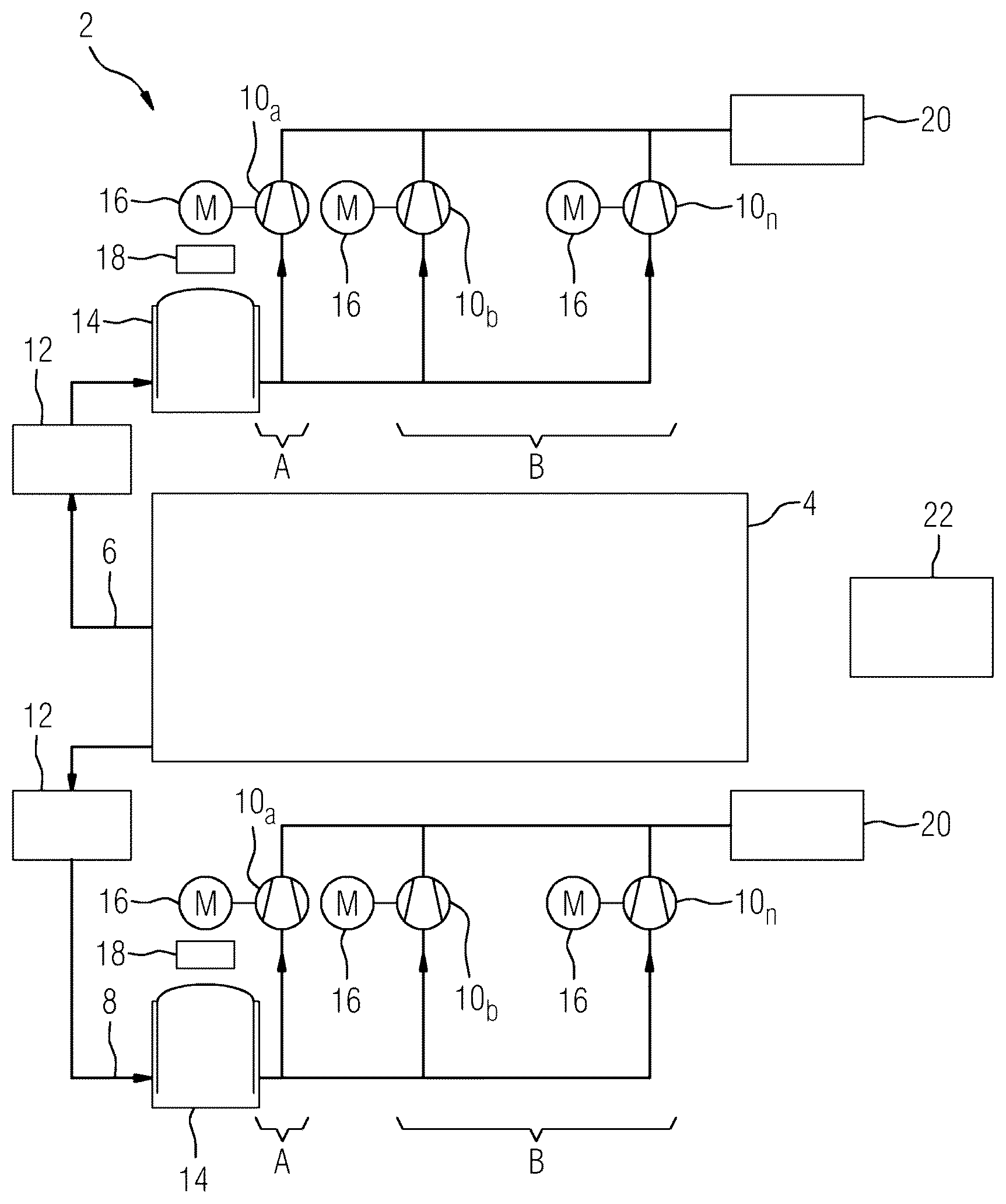 Patent US12618167 Figure 1 – Method for operating an electrolysis system, and electrolysis system