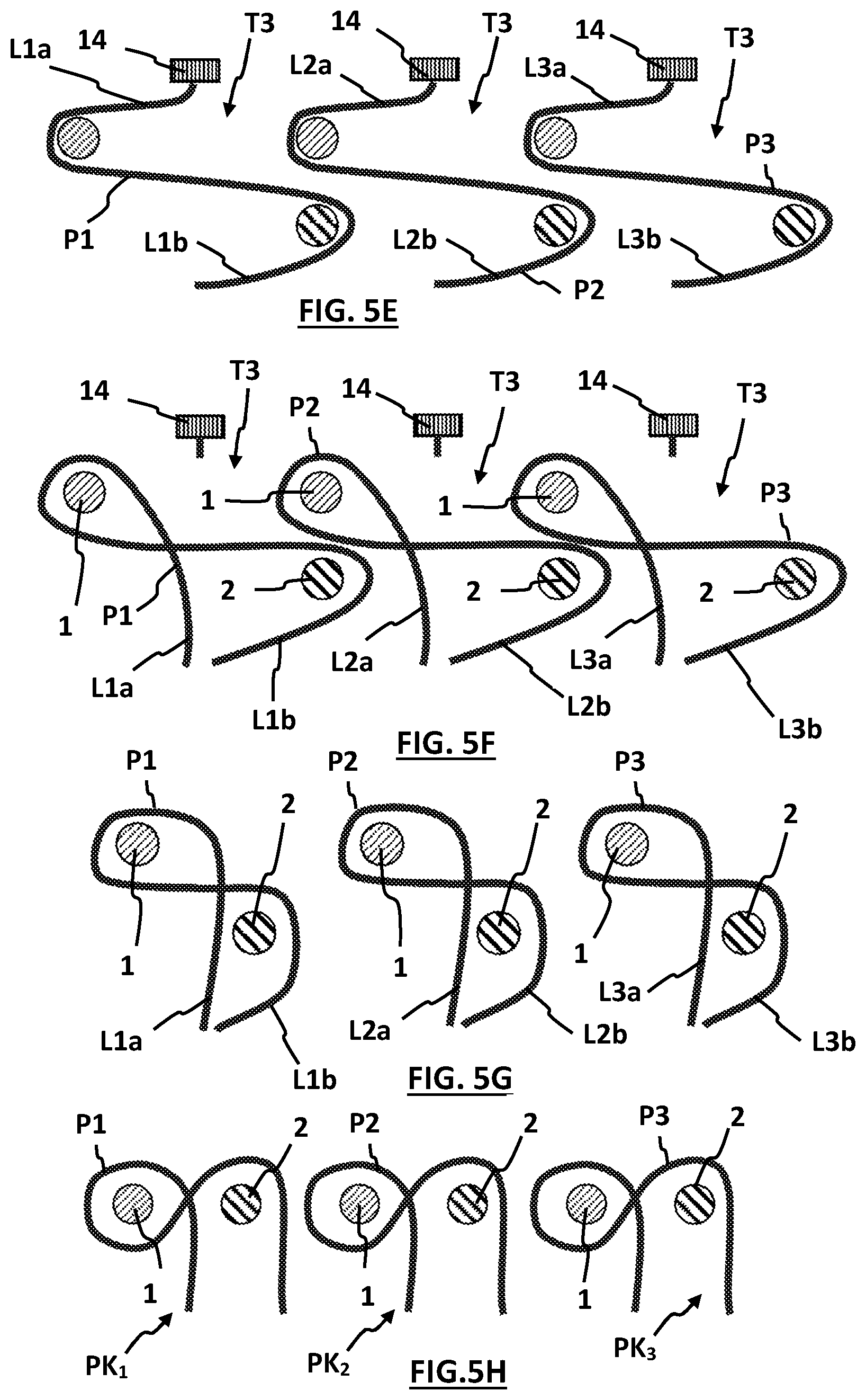 Patent US12618178 Figure 5 – Weaving machine and method for manufacturing pile fabrics with knotted pile yarns