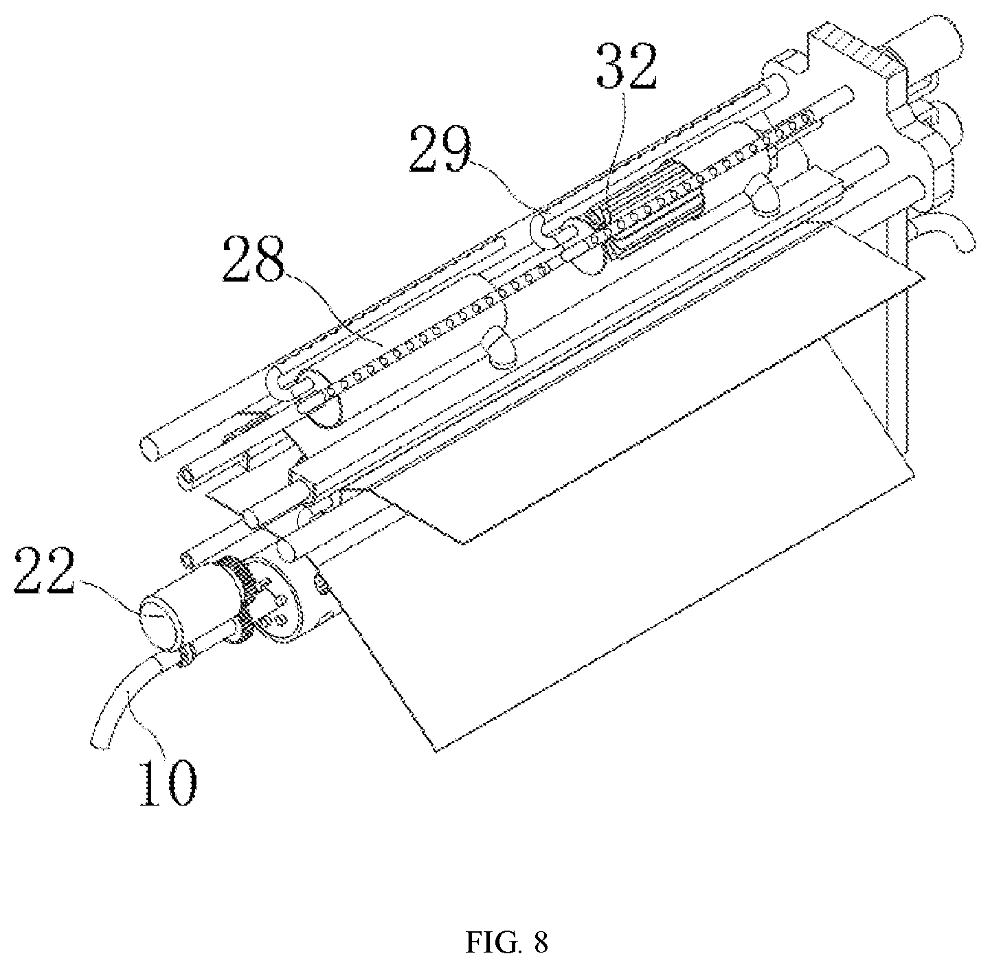 Patent US12618180 Figure 8 – Manufacturing method for light-colored full-shading curtain cloth, and light-colored full-shading curtain cloth