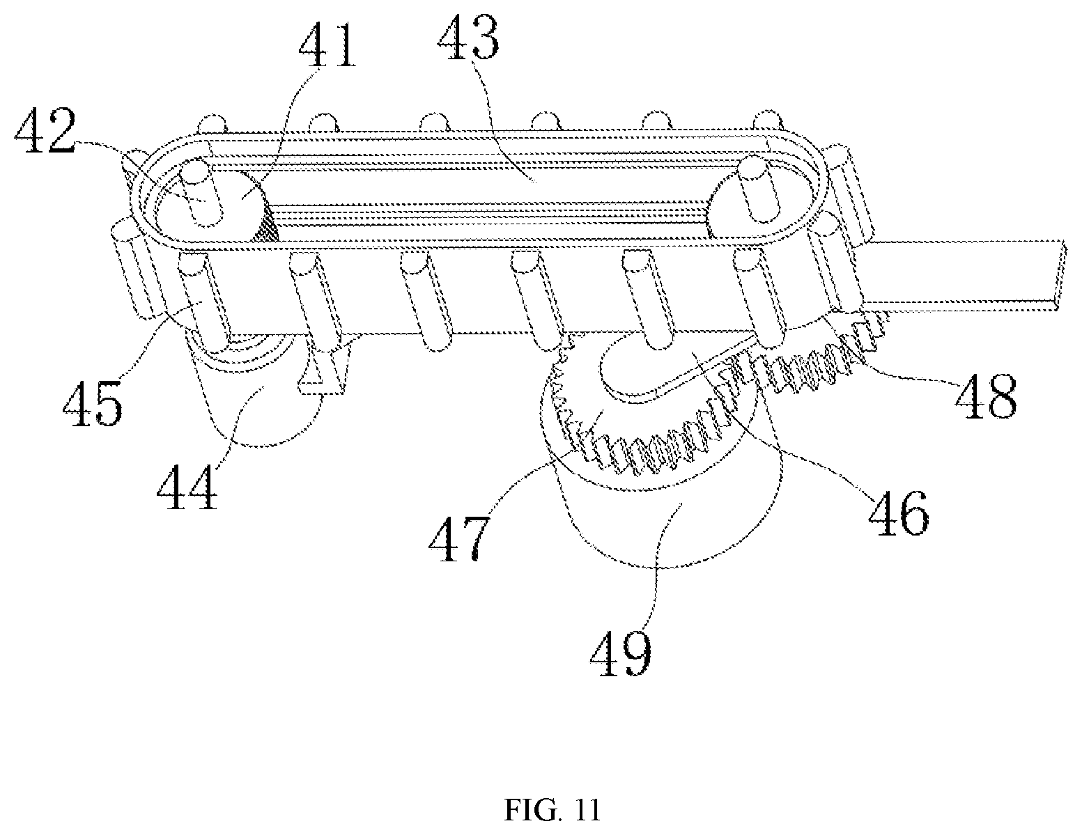 Patent US12618180 Figure 11 – Manufacturing method for light-colored full-shading curtain cloth, and light-colored full-shading curtain cloth