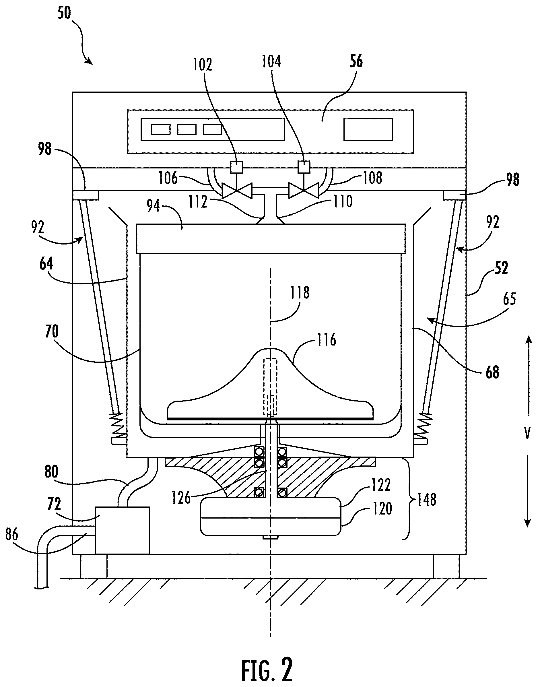 Patent US12618181 Figure 2 – Calibration cycles in washing machine appliances