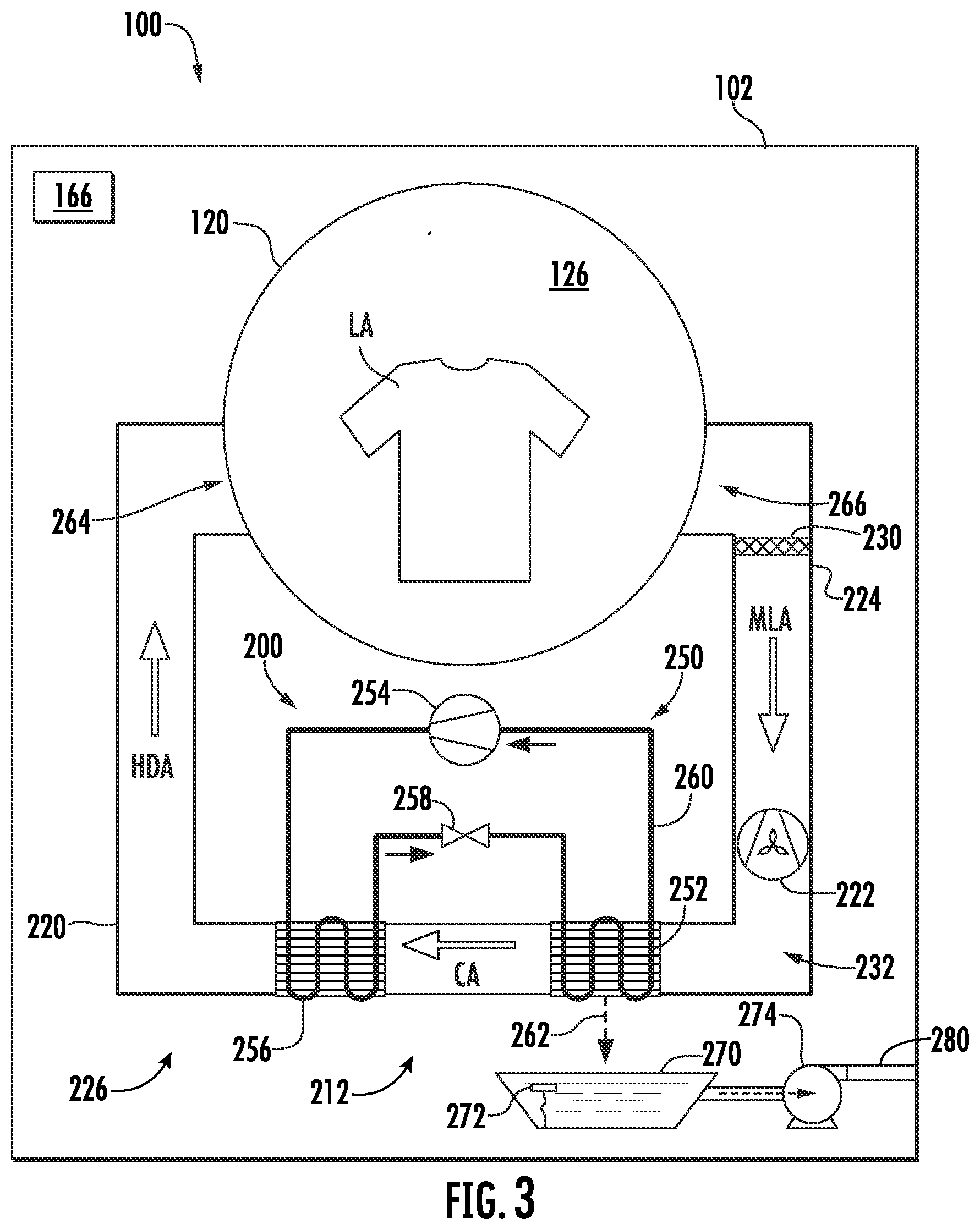 Patent US12618183 Figure 3 – Modifications to washer and dryer cycles for a recreational vehicle combination laundry appliance