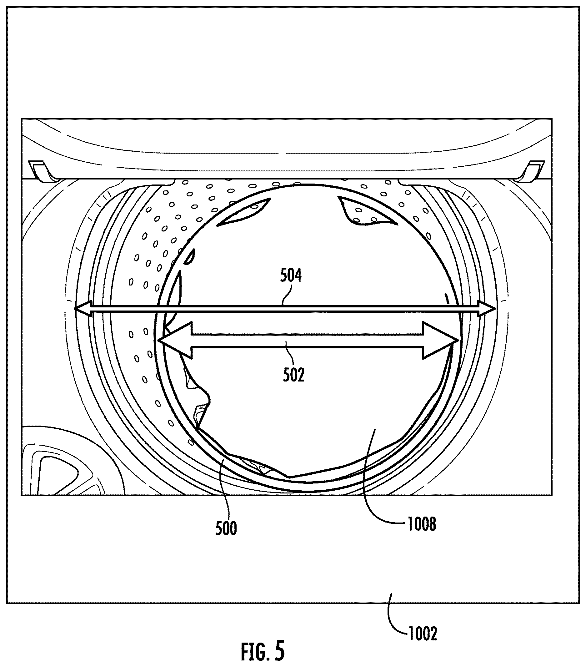Patent US12618184 Figure 5 – Systems and methods using image recognition processes for improved operation of a laundry appliance