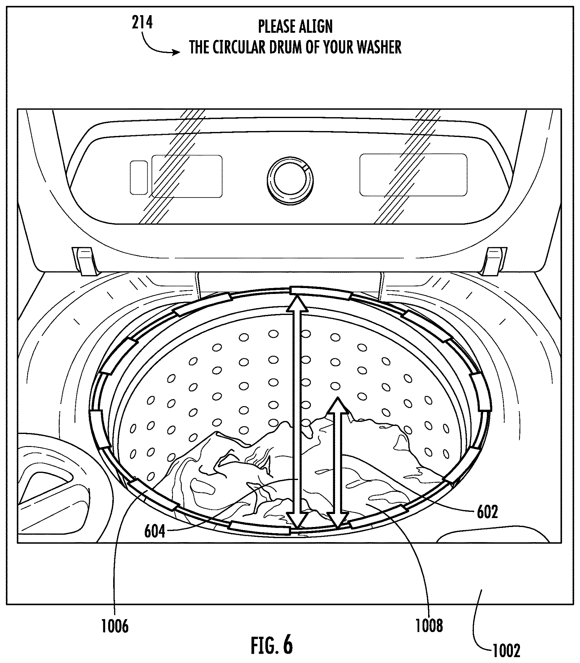 Patent US12618184 Figure 6 – Systems and methods using image recognition processes for improved operation of a laundry appliance