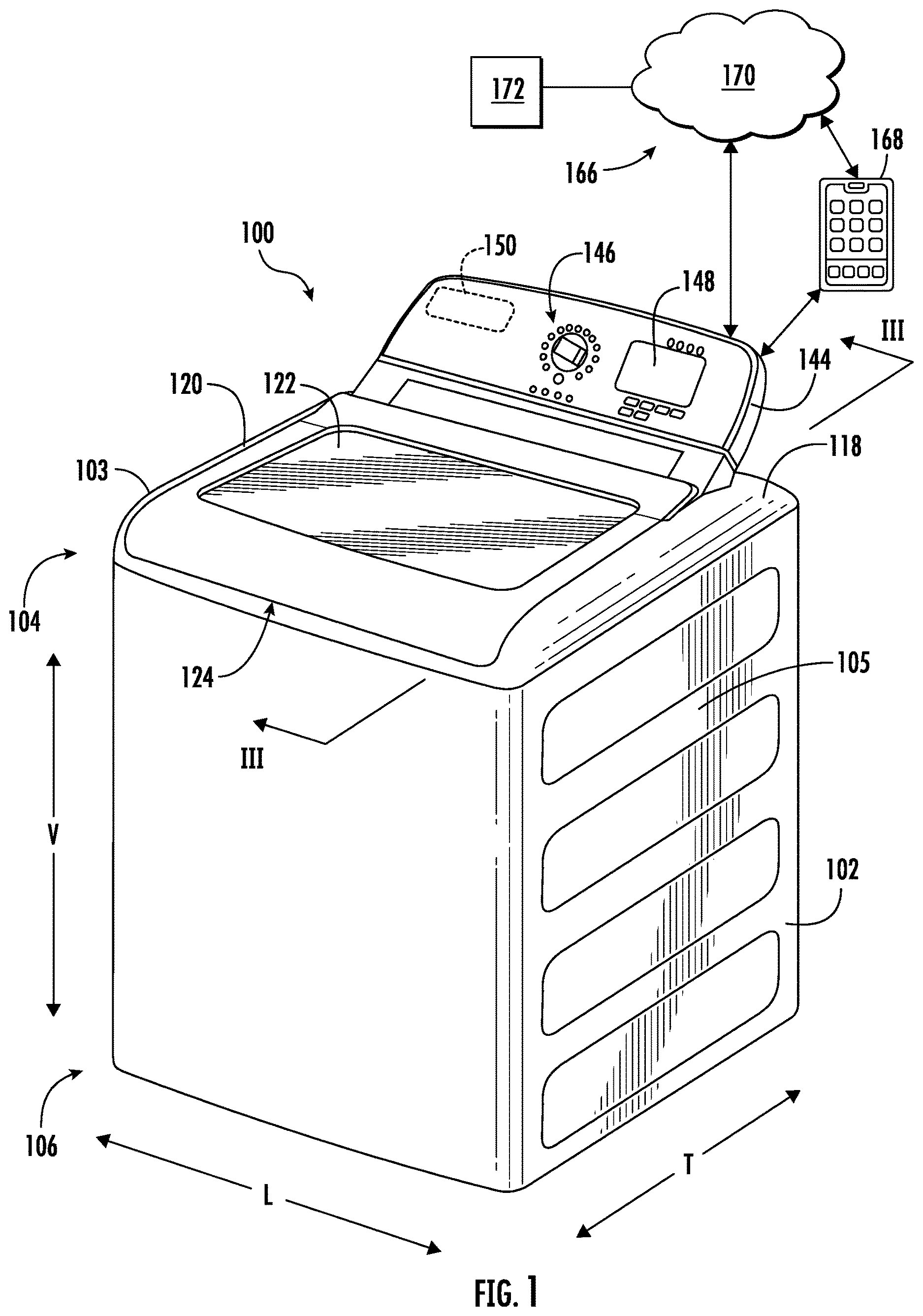 Patent US12618185 Figure 1 – Method for controlling an agitation cycle in a washing machine