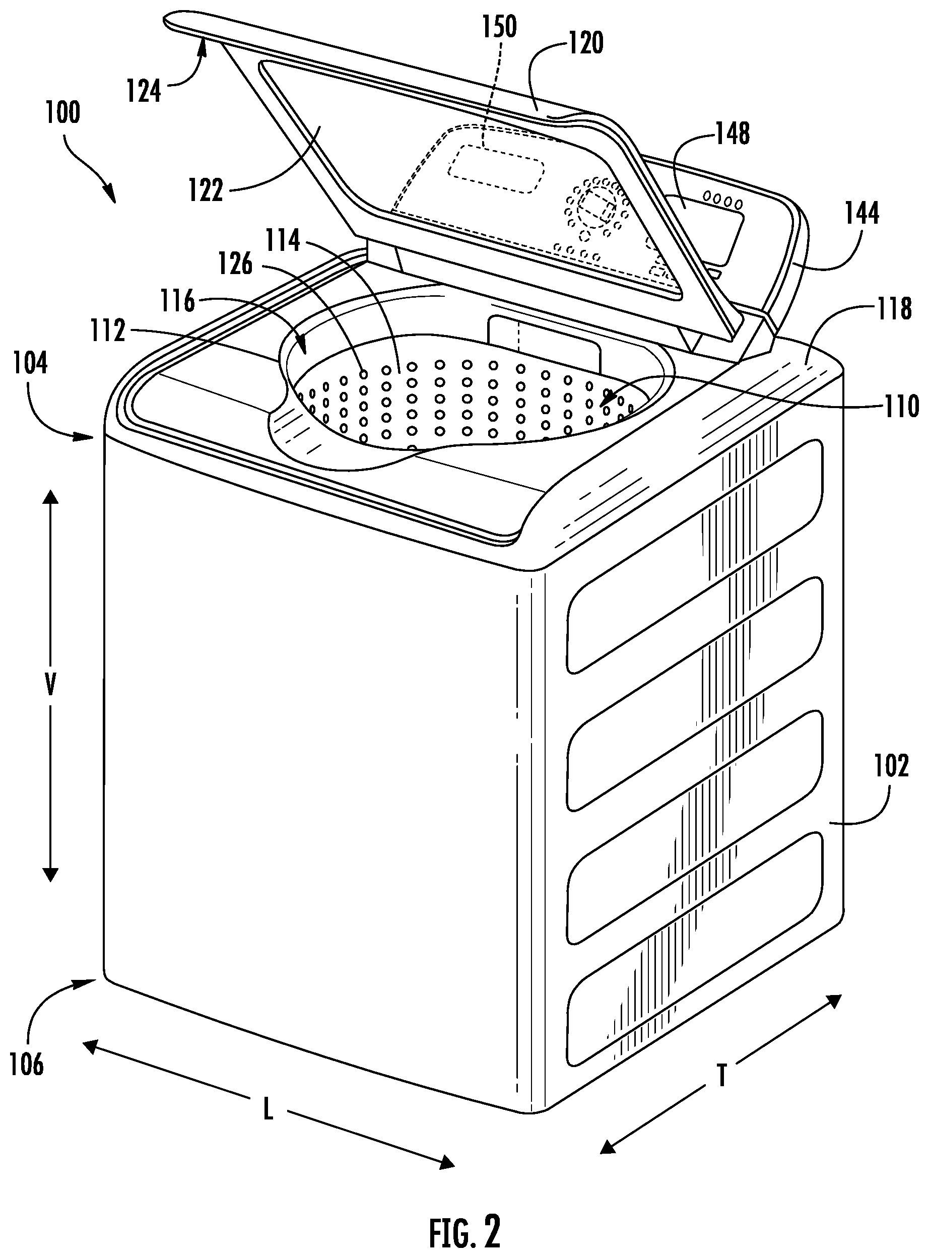 Patent US12618185 Figure 2 – Method for controlling an agitation cycle in a washing machine