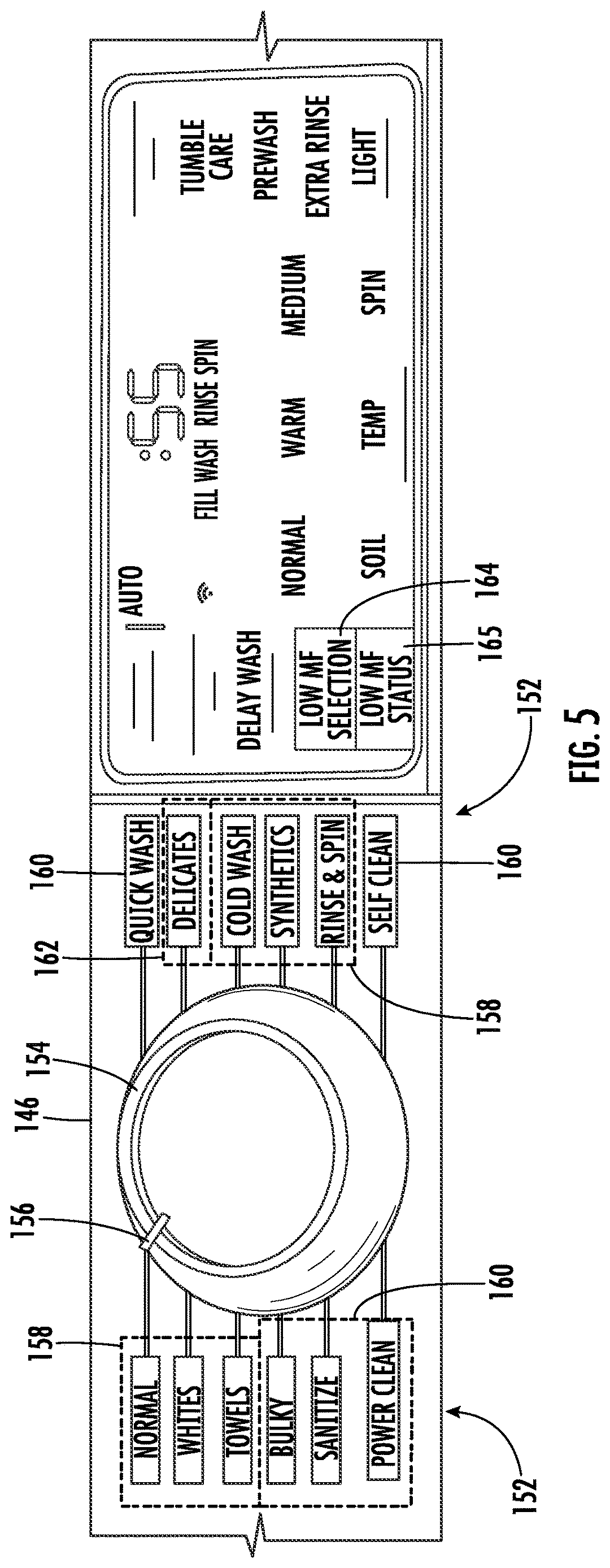 Patent US12618185 Figure 5 – Method for controlling an agitation cycle in a washing machine