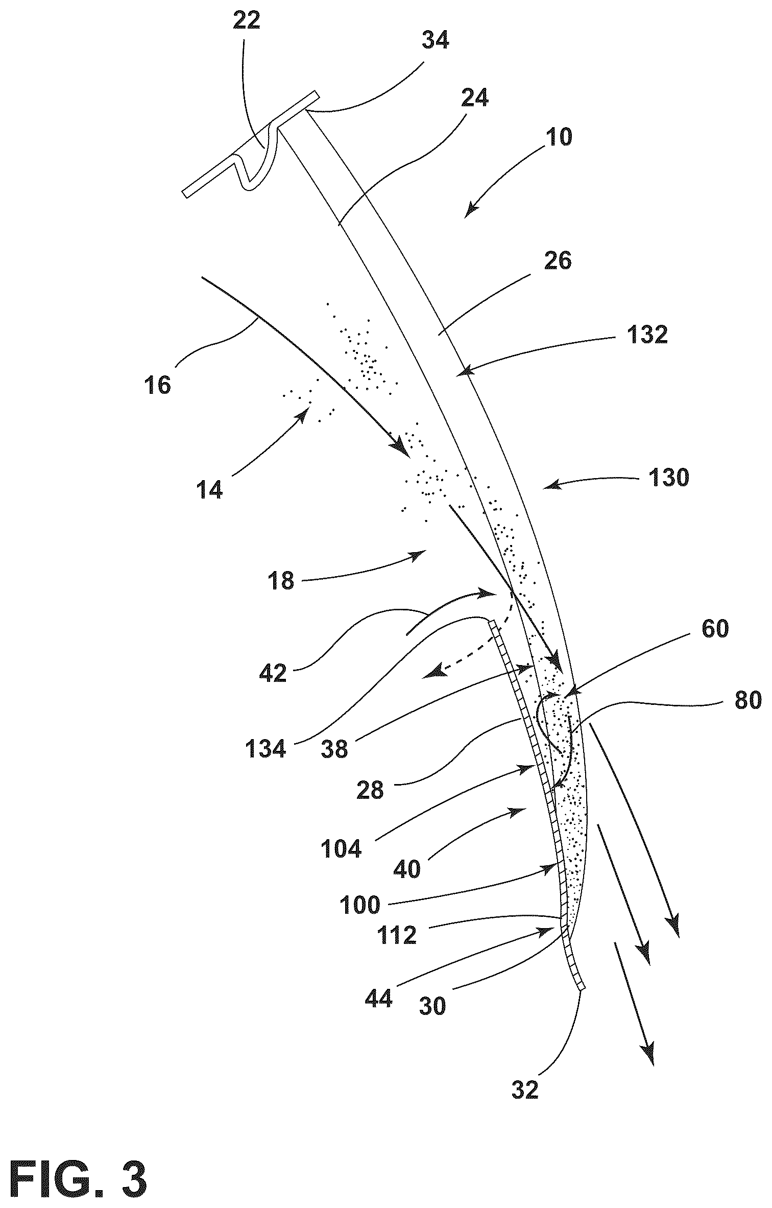 Patent US12618189 Figure 3 – Lint filter for laundry appliance having a closable filtering space for capturing lint particles