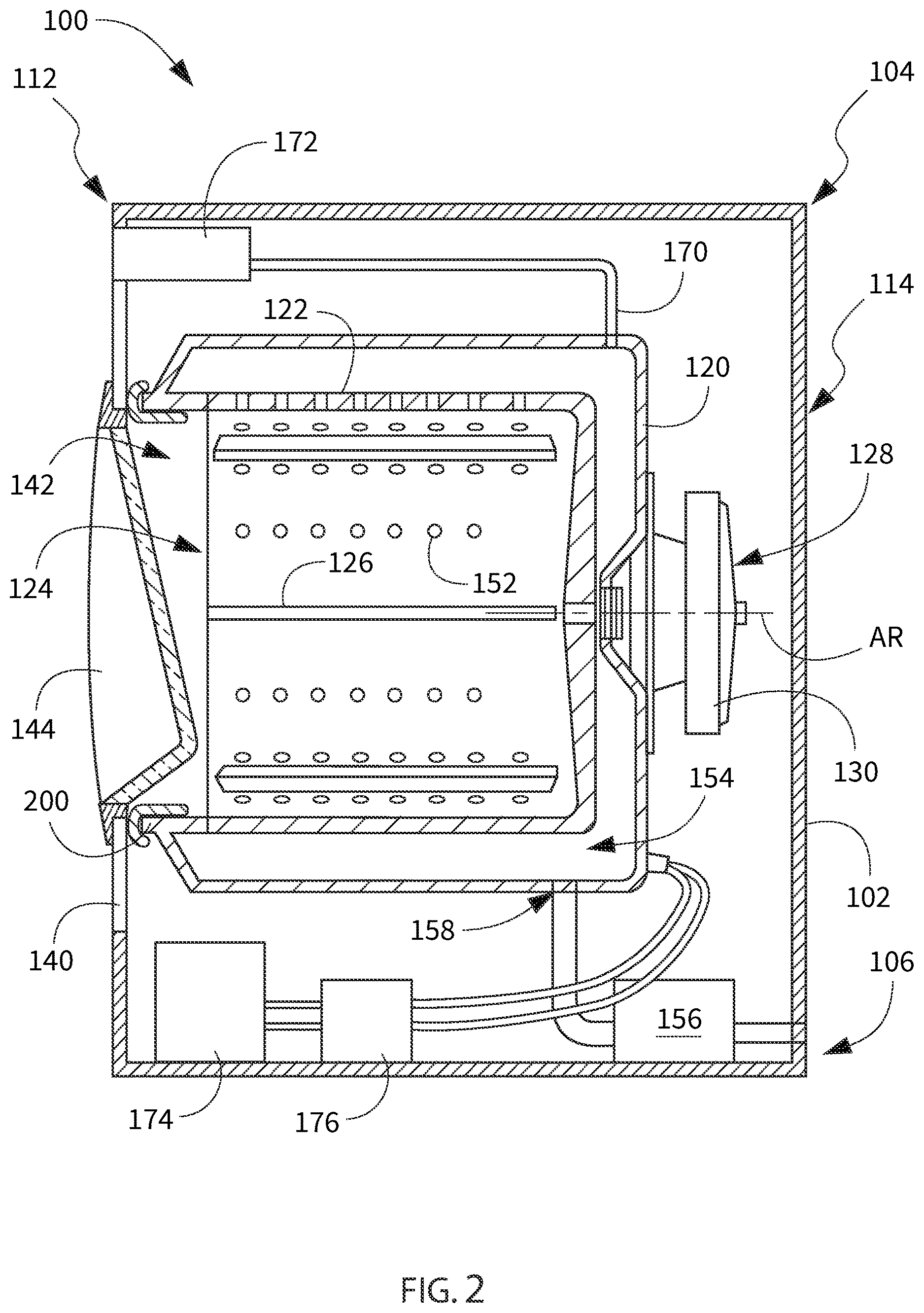 Patent US12618190 Figure 2 – Washing machine dry cycle efficacy prediction