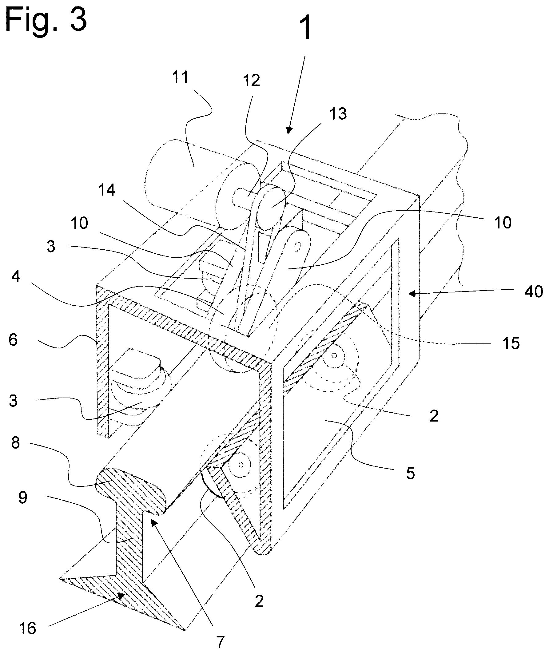 Patent US12618200 Figure 2 – Apparatus and method for applying single-component or multi-component adhesive to a ballast bed and use