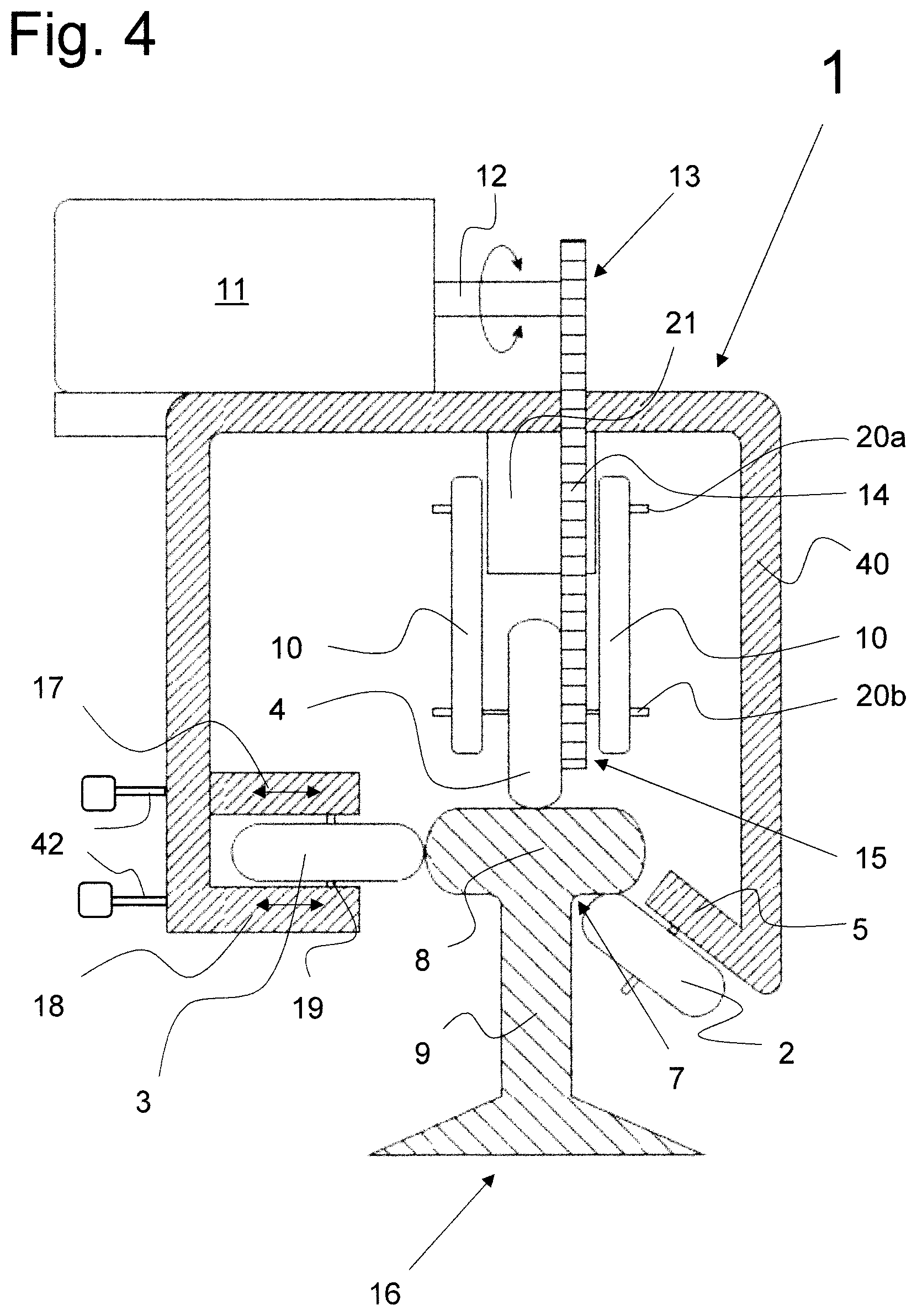 Patent US12618200 Figure 3 – Apparatus and method for applying single-component or multi-component adhesive to a ballast bed and use