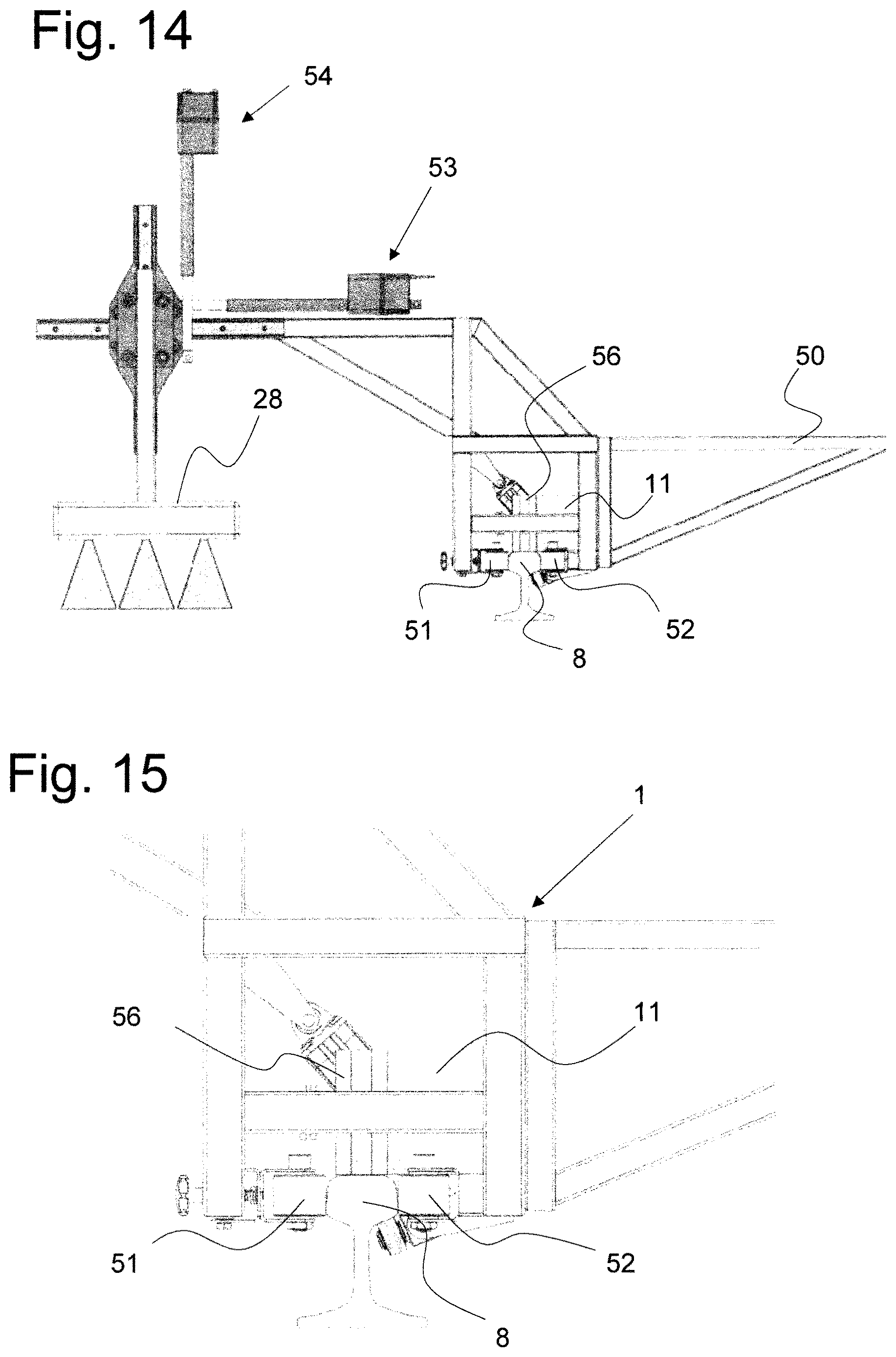 Patent US12618200 Figure 9 – Apparatus and method for applying single-component or multi-component adhesive to a ballast bed and use