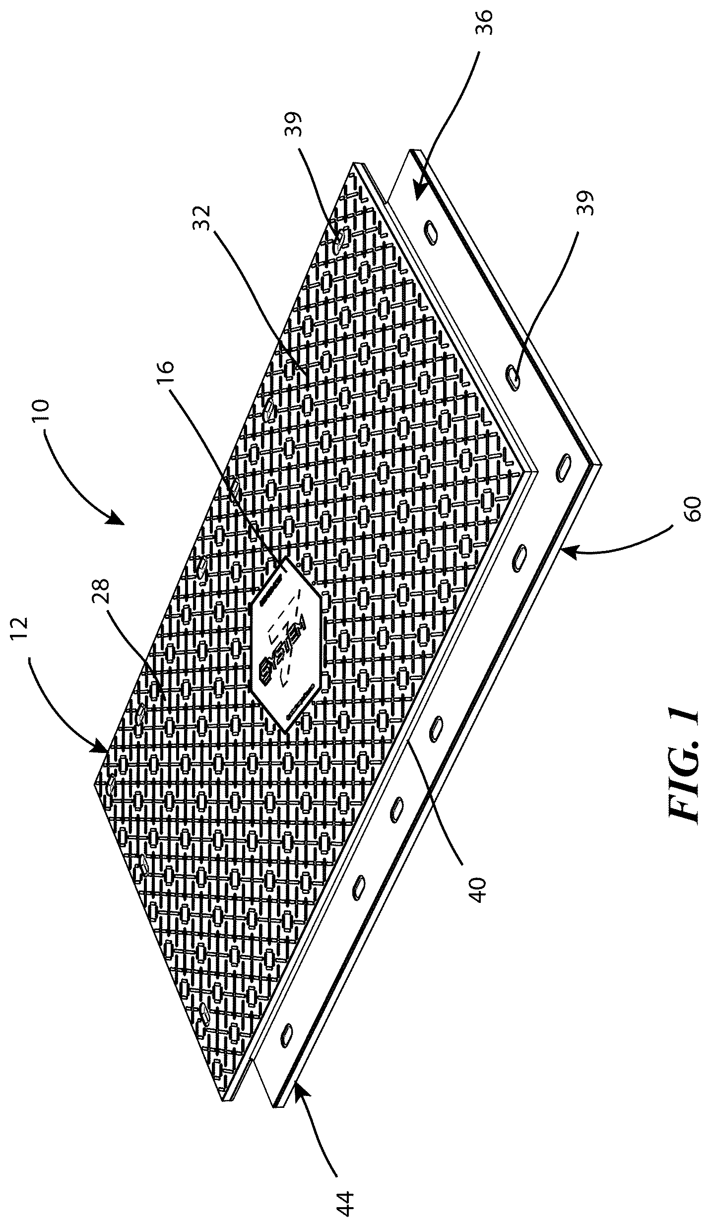 Patent US12618201 — Modular mat system — Figure 1