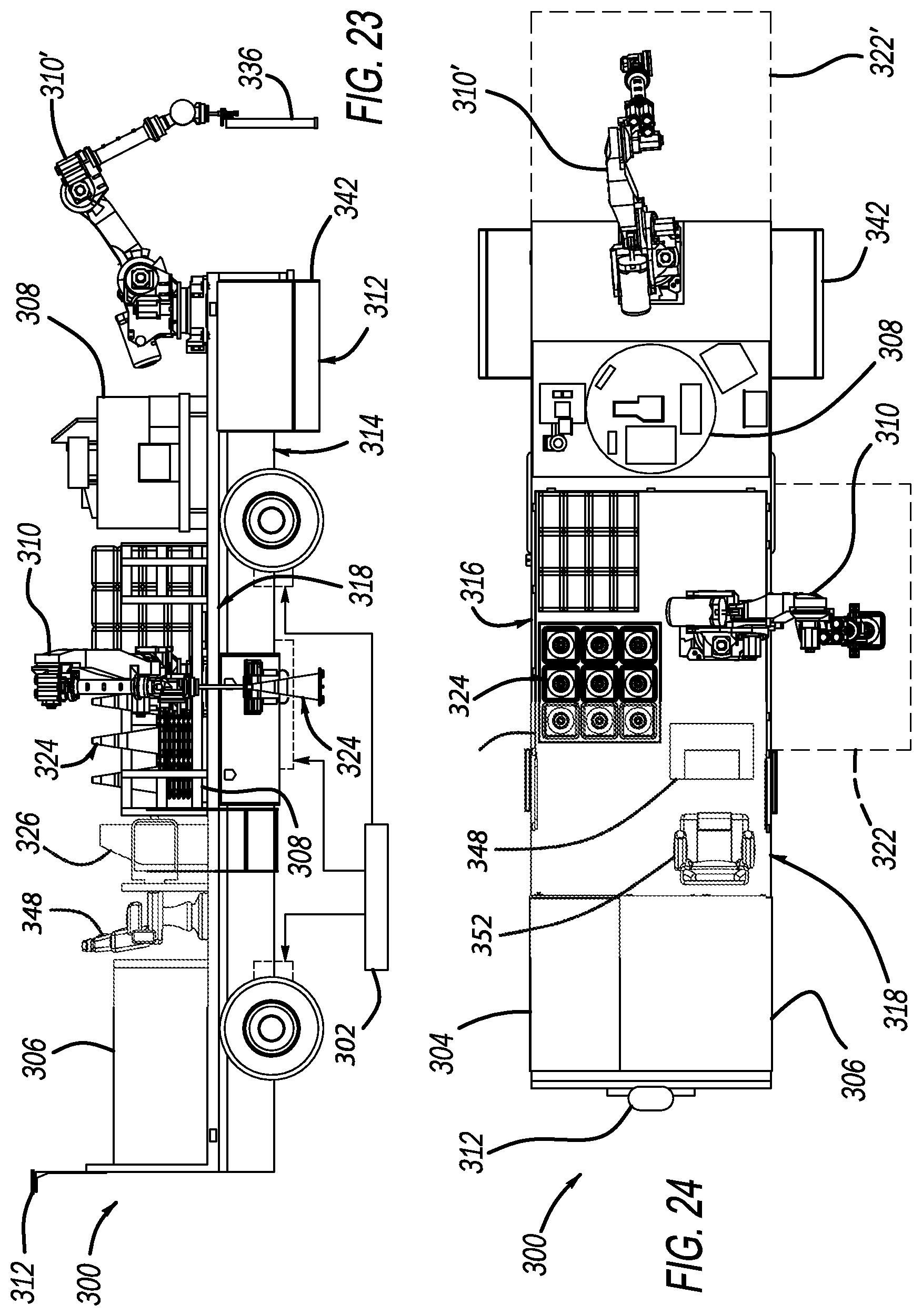 Patent US12618206 Figure 14 – Robotic maintenance vehicle and modules