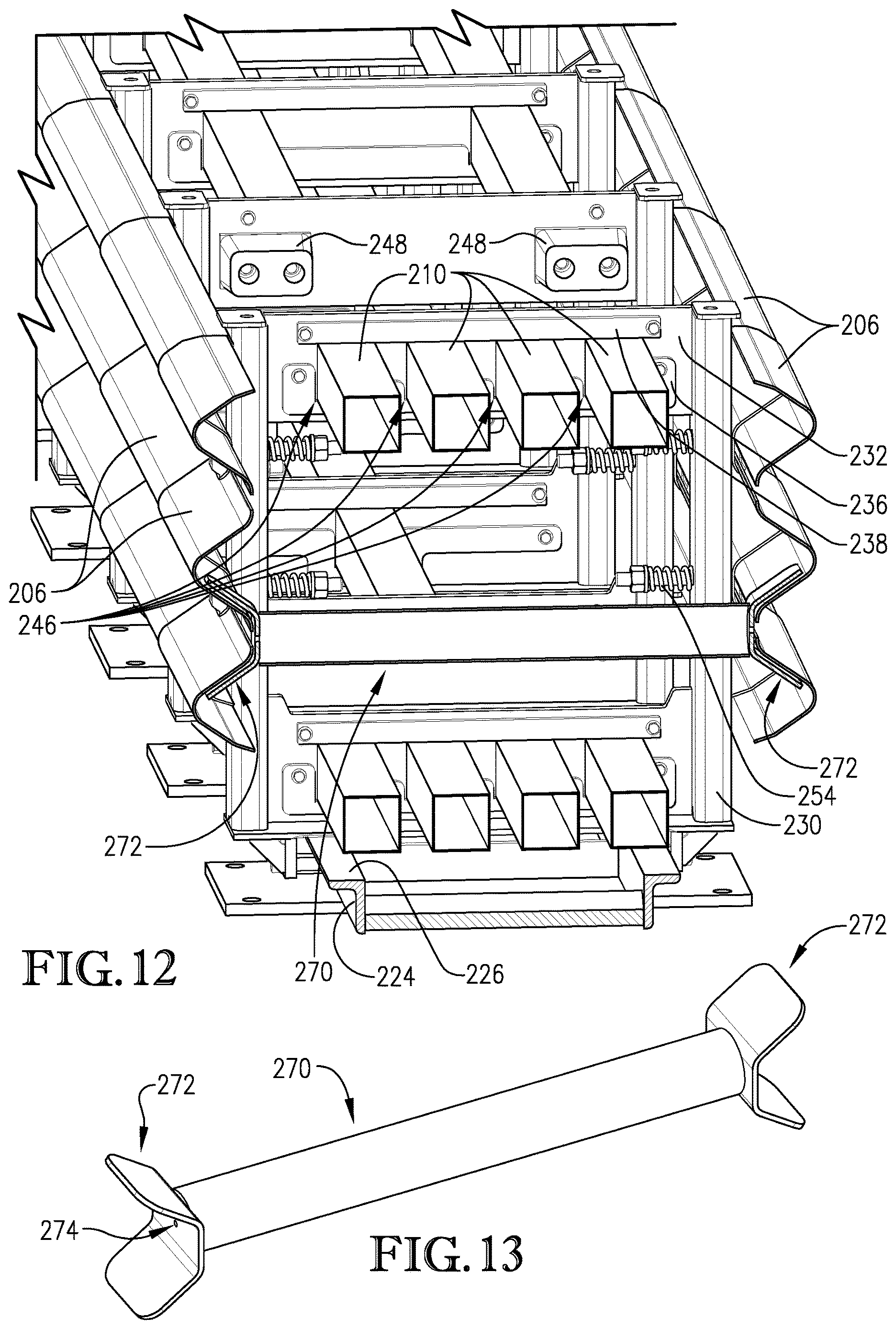 Patent US12618208 Figure 10 – Restorable crash cushion apparatus