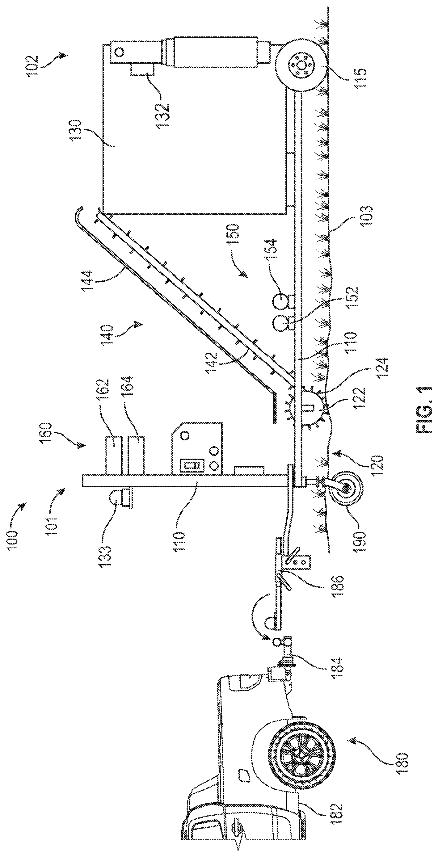 Patent US12618210 Figure 1 – Systems and methods for litter collection and removal