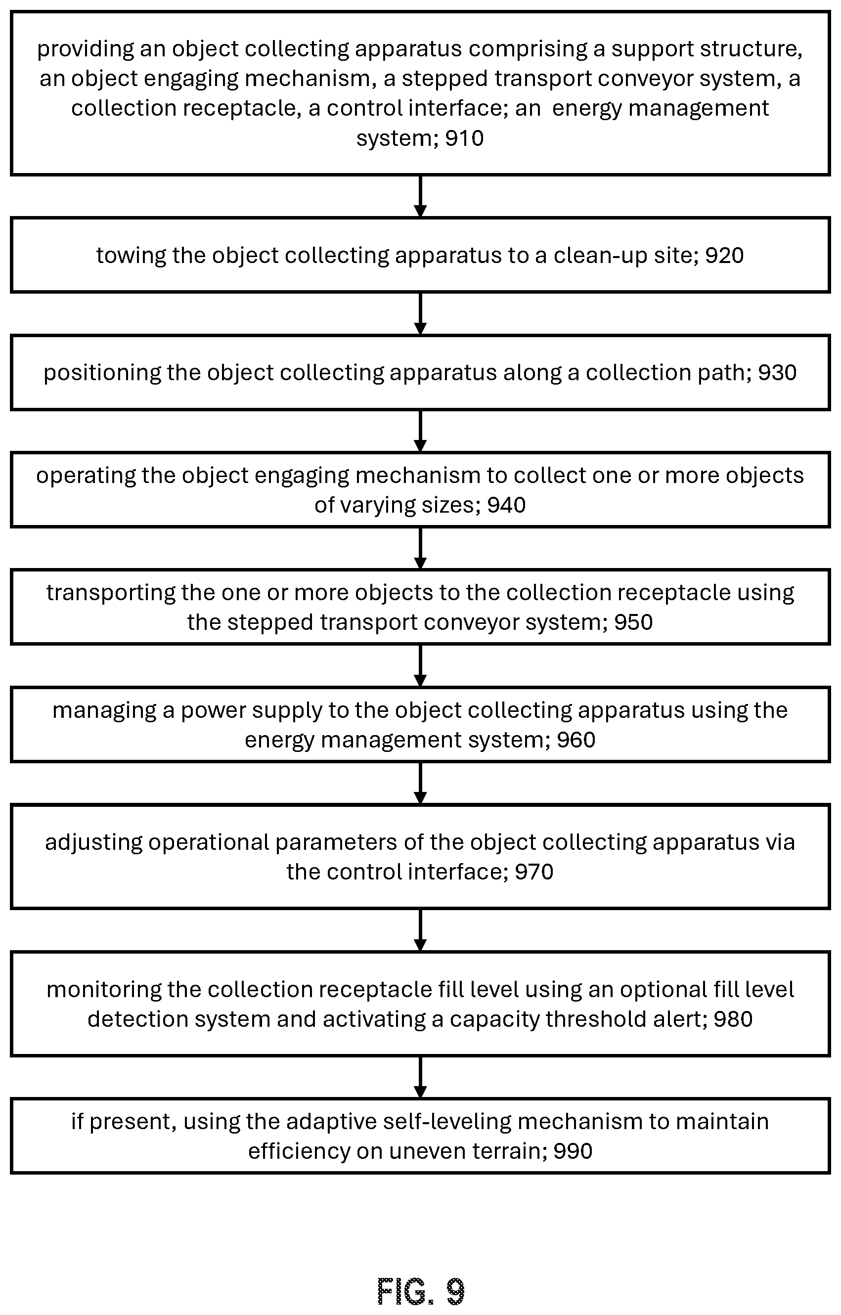 Patent US12618210 Figure 9 – Systems and methods for litter collection and removal