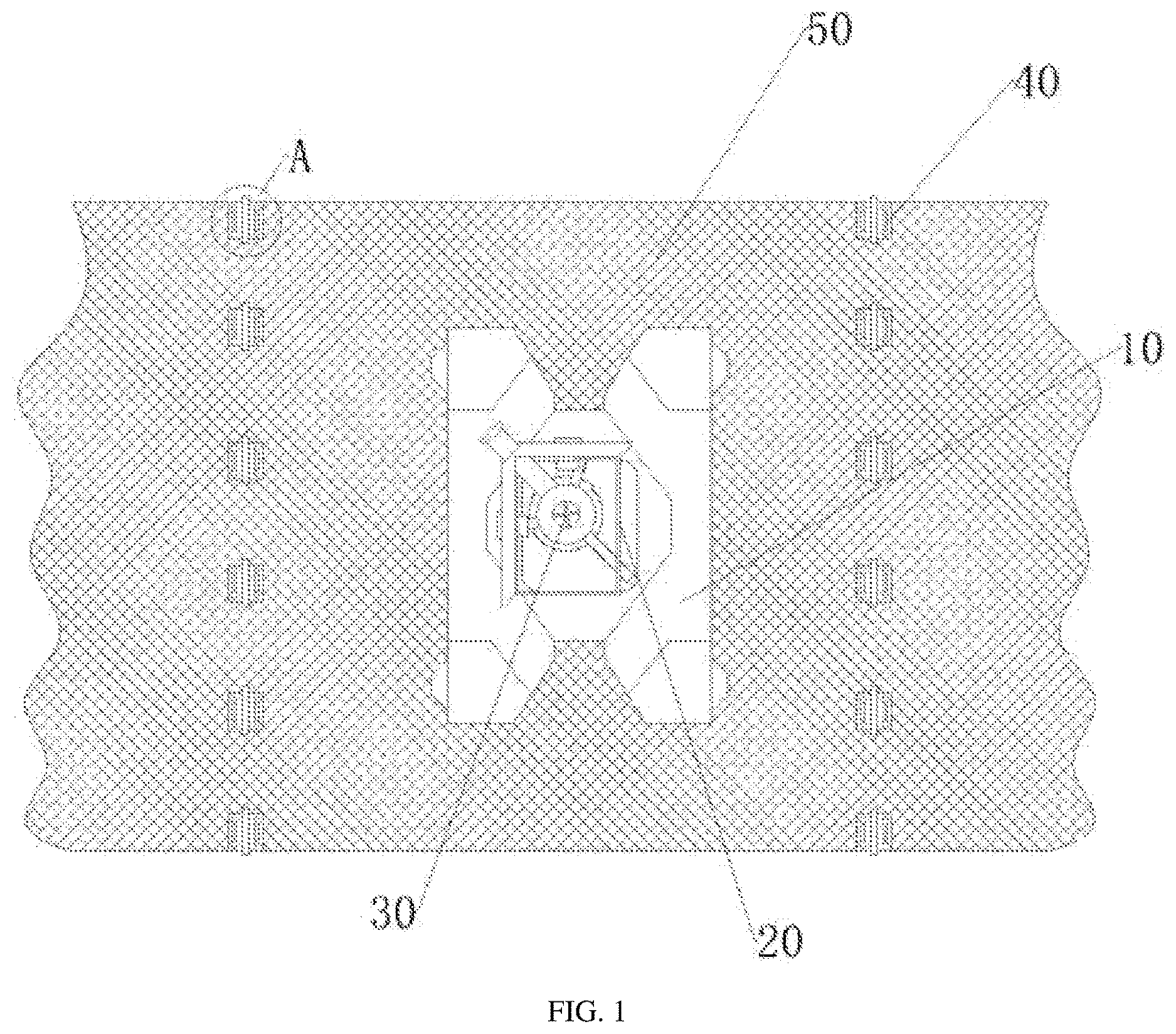 Patent US12618216 Figure 1 – Slope reinforcing and protecting device for hydraulic engineering