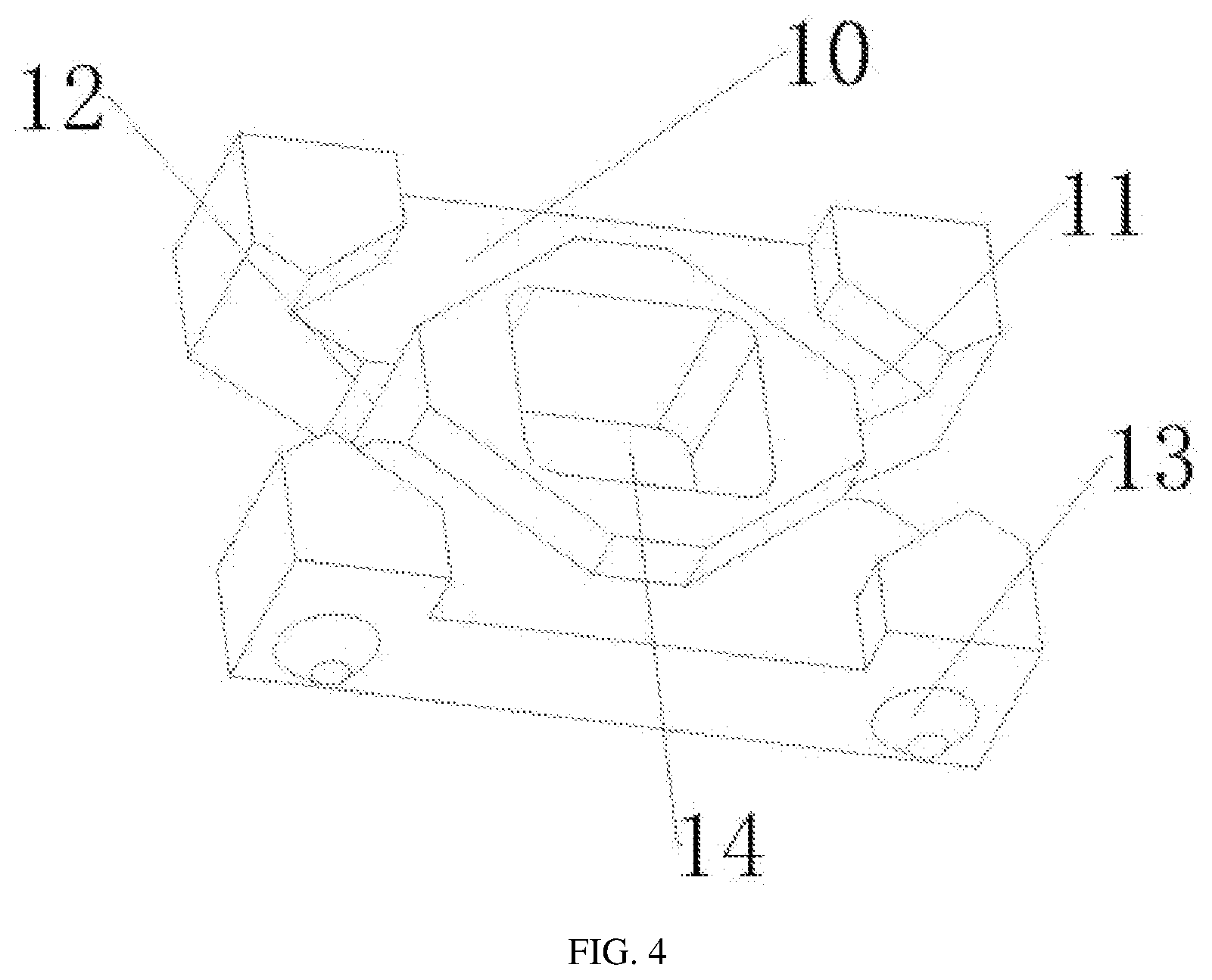 Patent US12618216 Figure 4 – Slope reinforcing and protecting device for hydraulic engineering