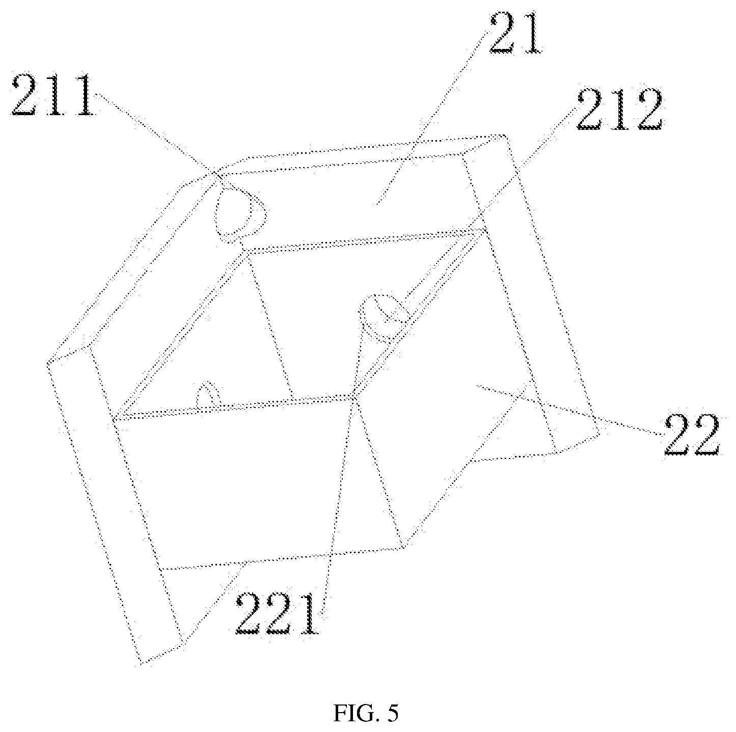 Patent US12618216 Figure 5 – Slope reinforcing and protecting device for hydraulic engineering