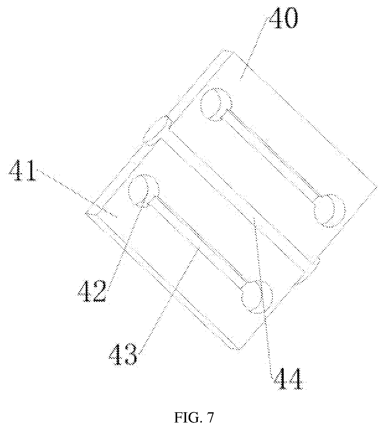 Patent US12618216 Figure 7 – Slope reinforcing and protecting device for hydraulic engineering