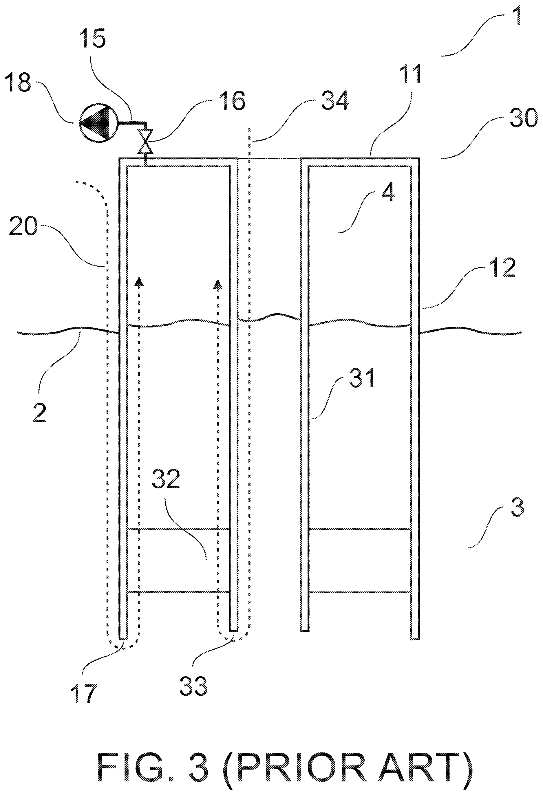 Patent US12618217 Figure 3 – Suction anchor or well support foundation for use in permeable water bottom formations