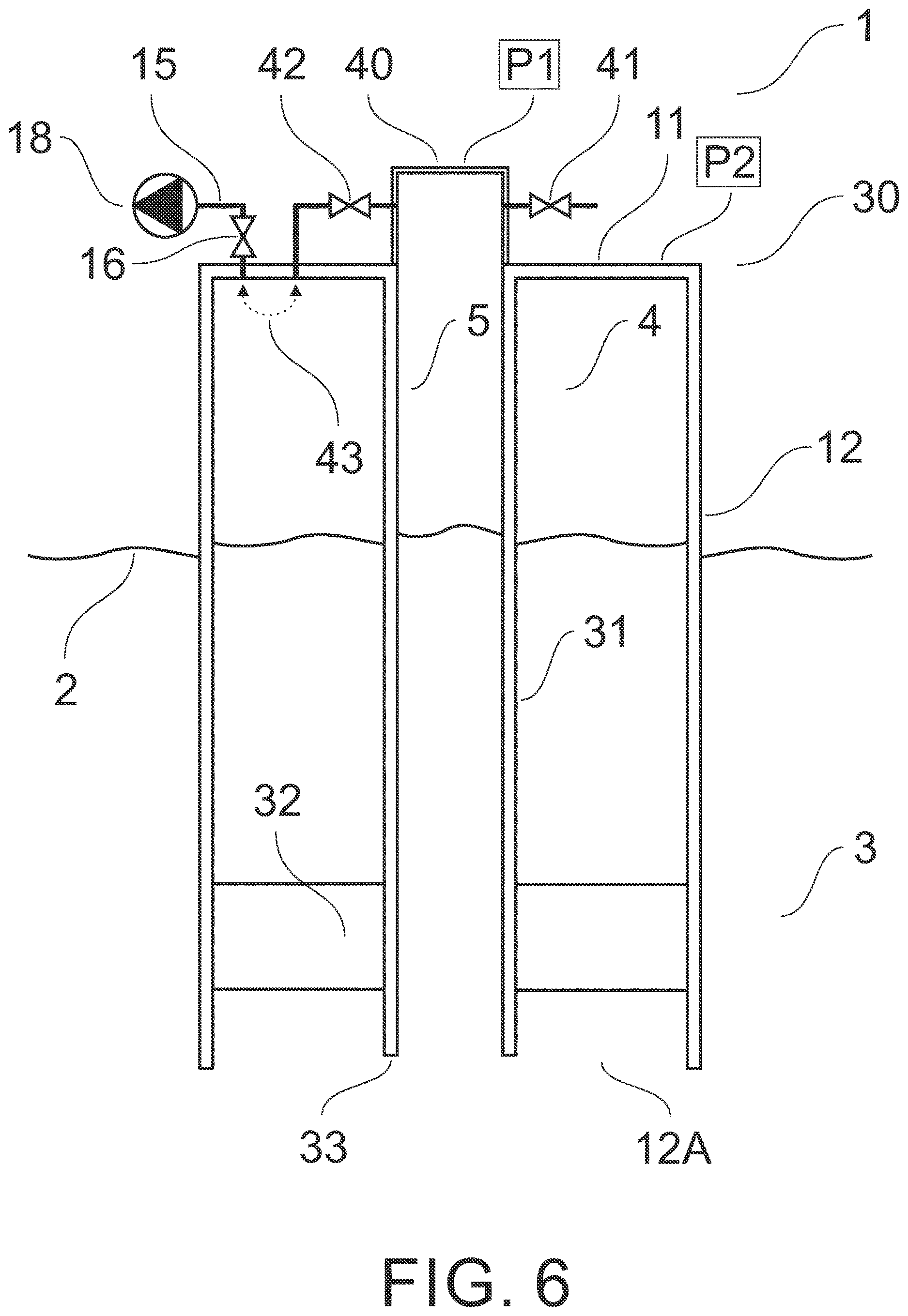 Patent US12618217 Figure 6 – Suction anchor or well support foundation for use in permeable water bottom formations