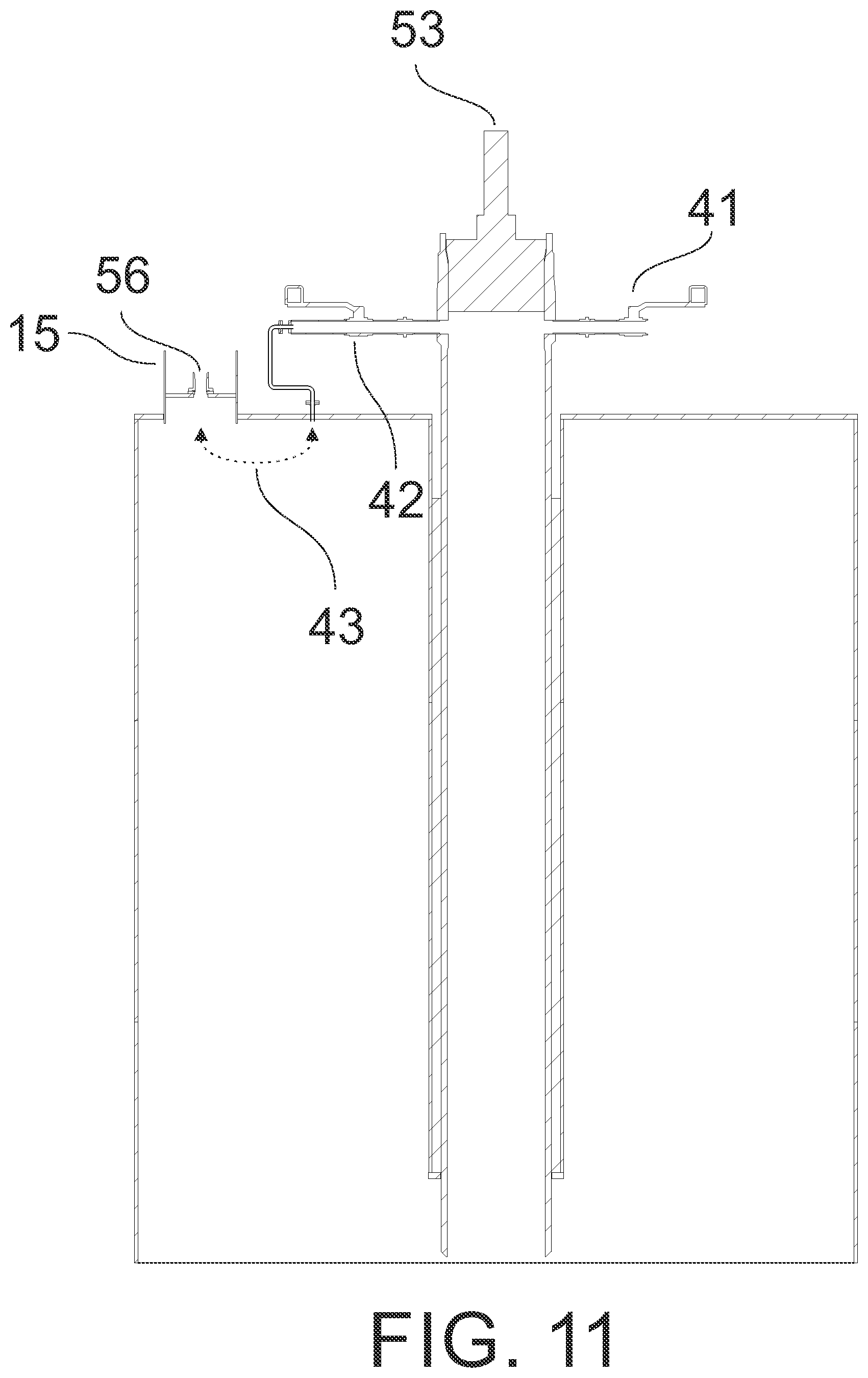 Patent US12618217 Figure 11 – Suction anchor or well support foundation for use in permeable water bottom formations