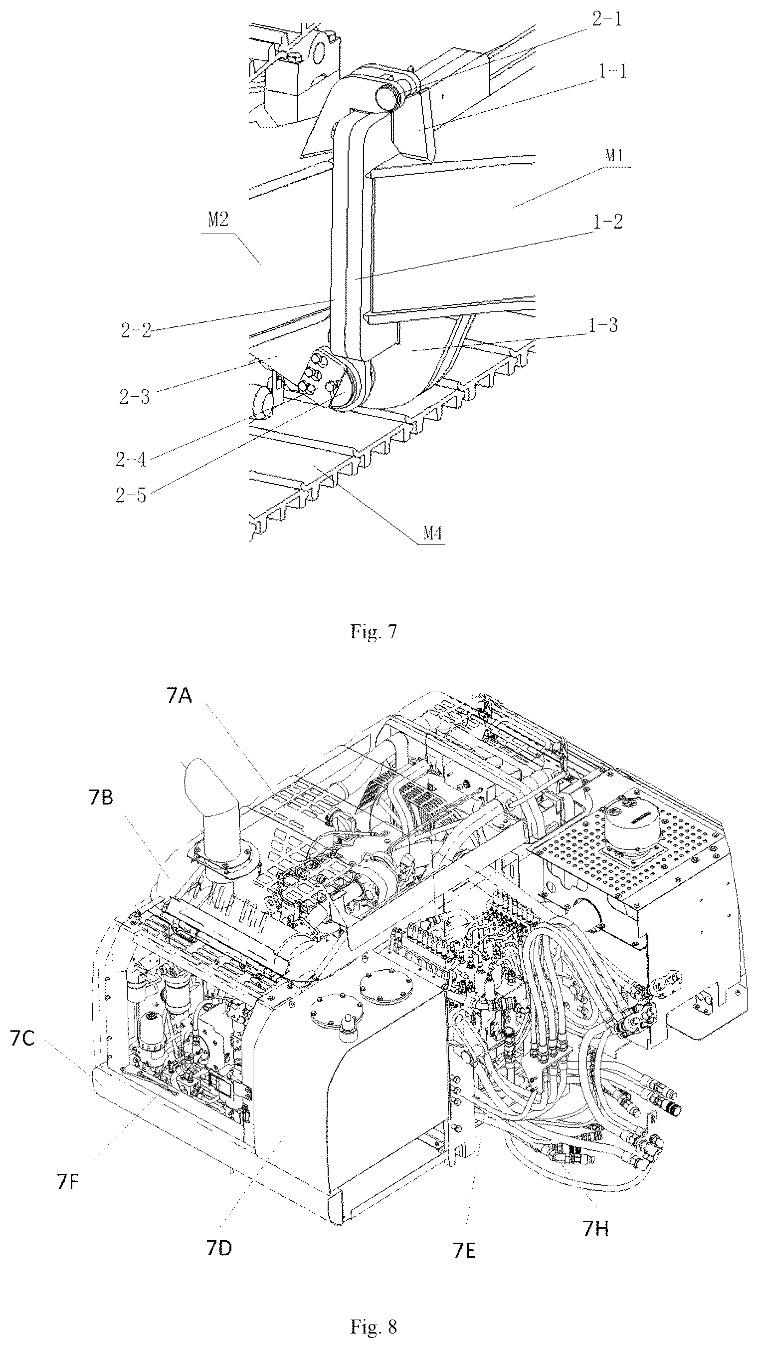 Patent US12618218 Figure 4 – Modular excavator