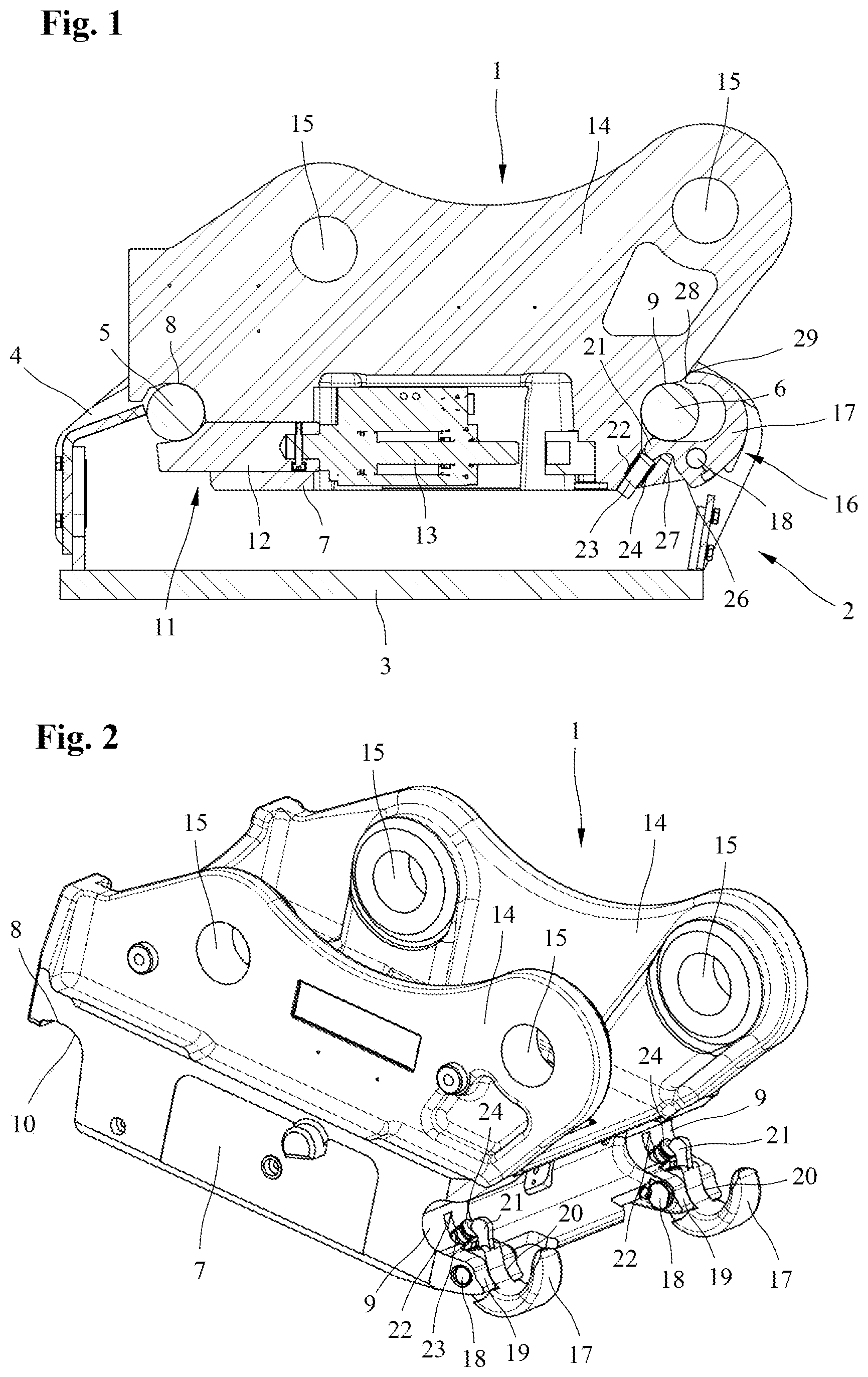 Patent US12618221 Figure 1 – Quick coupler and quick coupler system with such a quick coupler