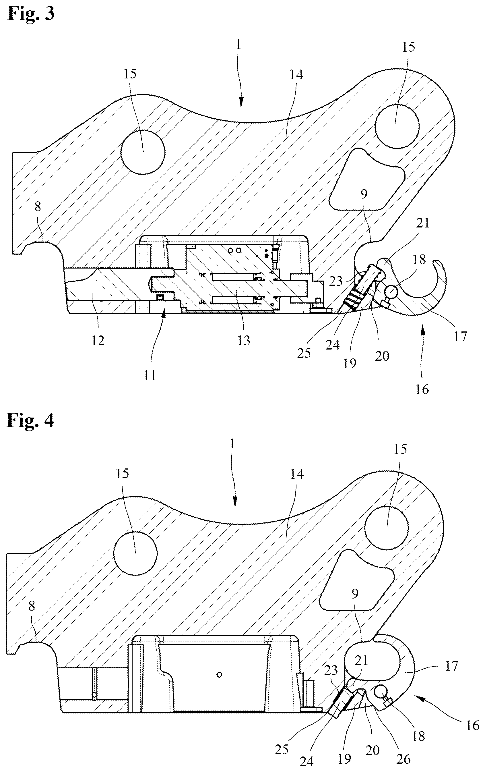 Patent US12618221 Figure 2 – Quick coupler and quick coupler system with such a quick coupler