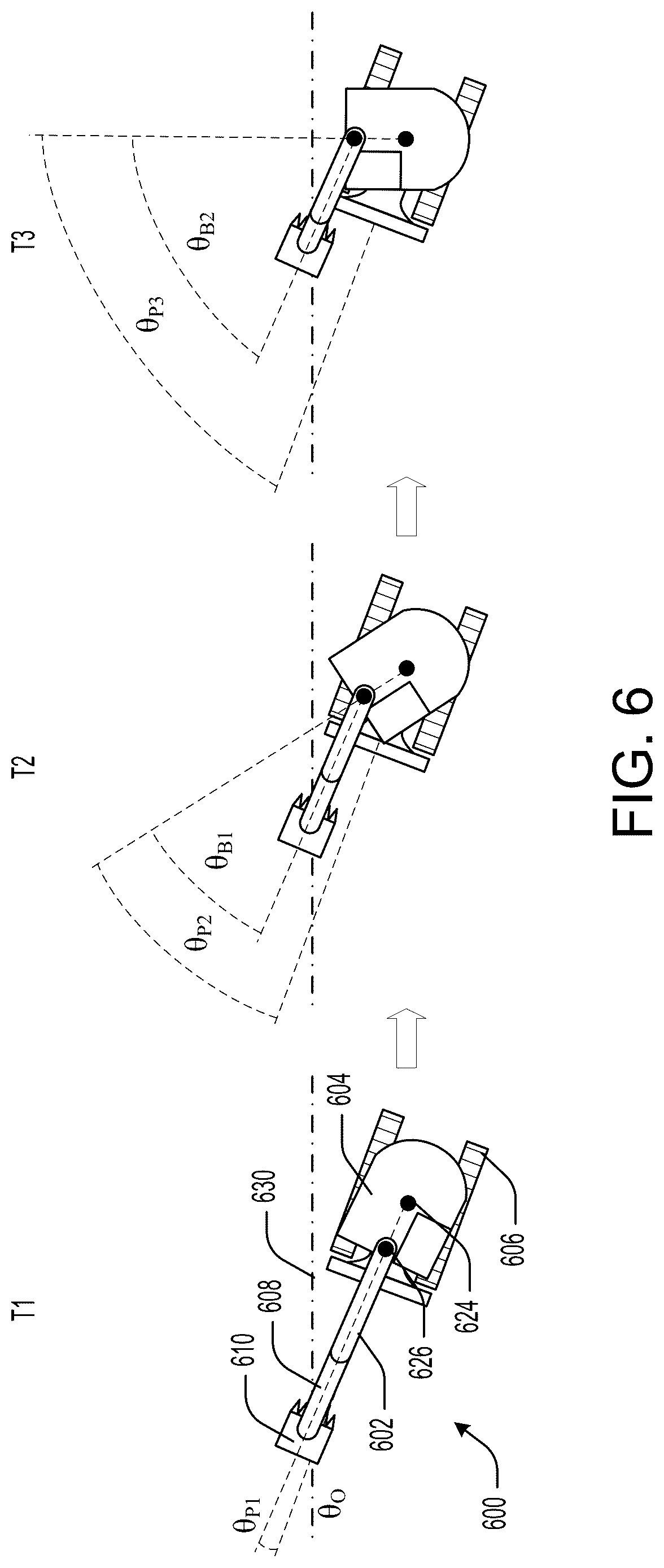 Patent US12618222 Figure 6 – Auto swing control to an alignment for swing boom machines