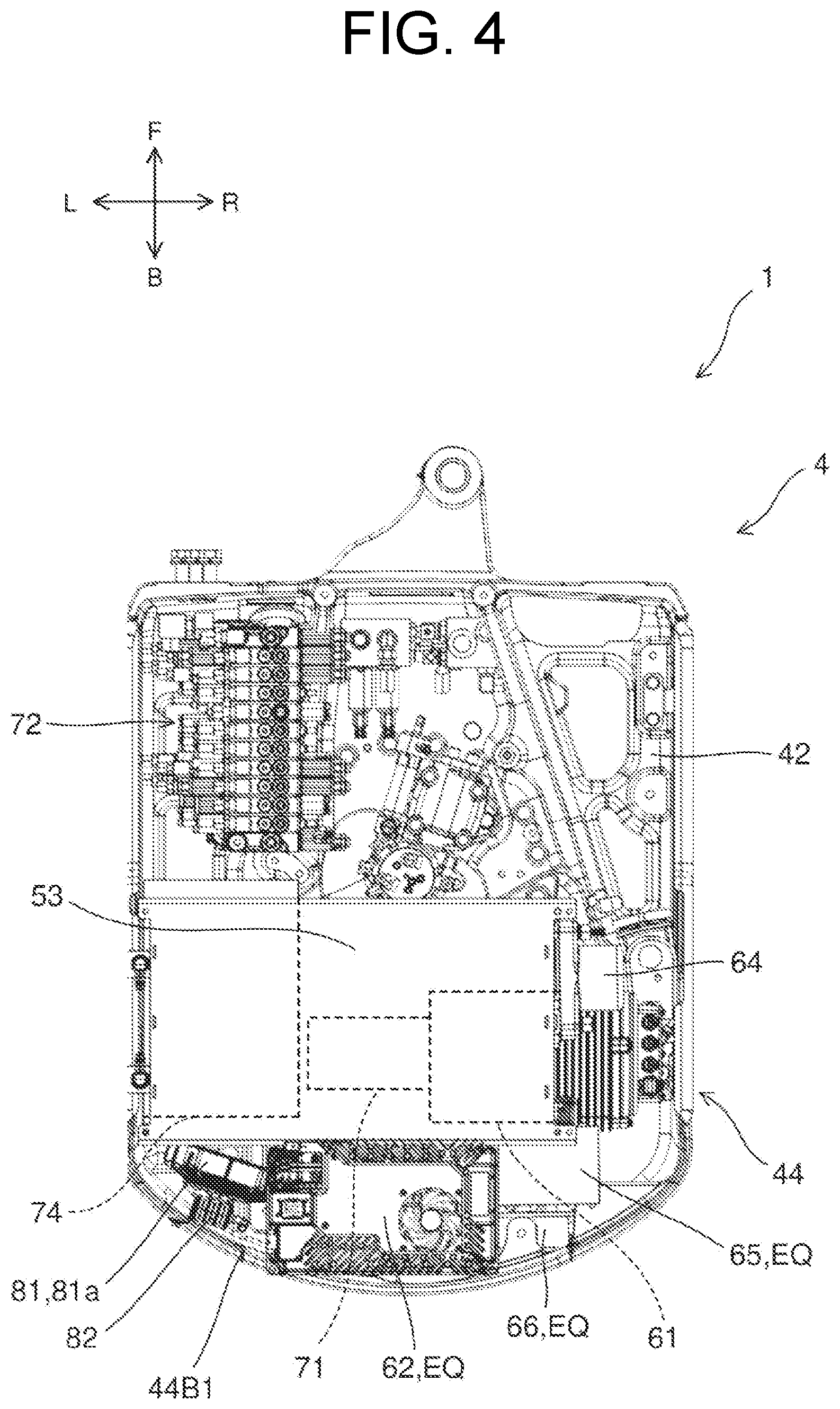 Patent US12618224 Figure 4 – Electric work machine