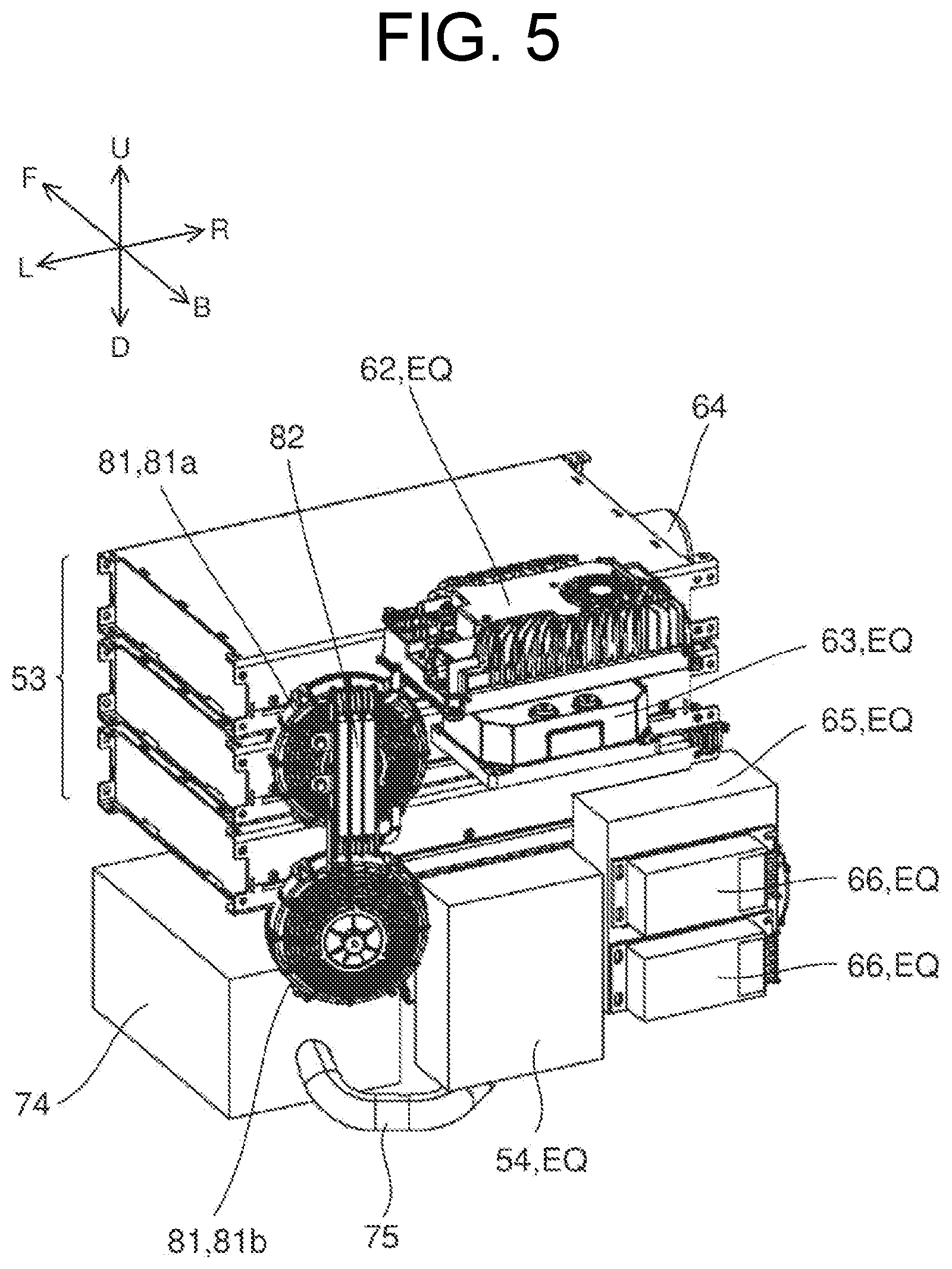 Patent US12618224 Figure 5 – Electric work machine