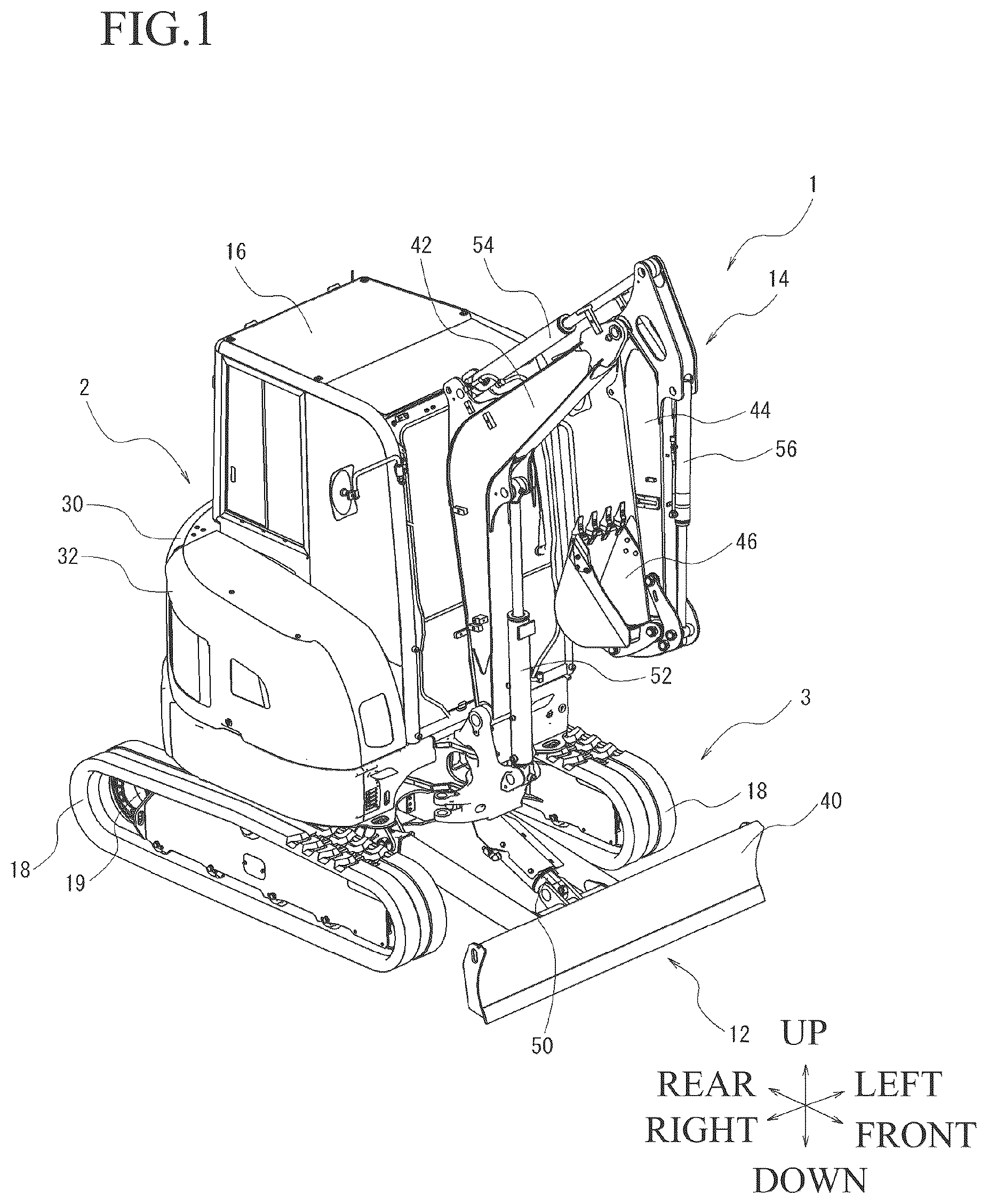 Patent US12618225 Figure 1 – Working vehicle