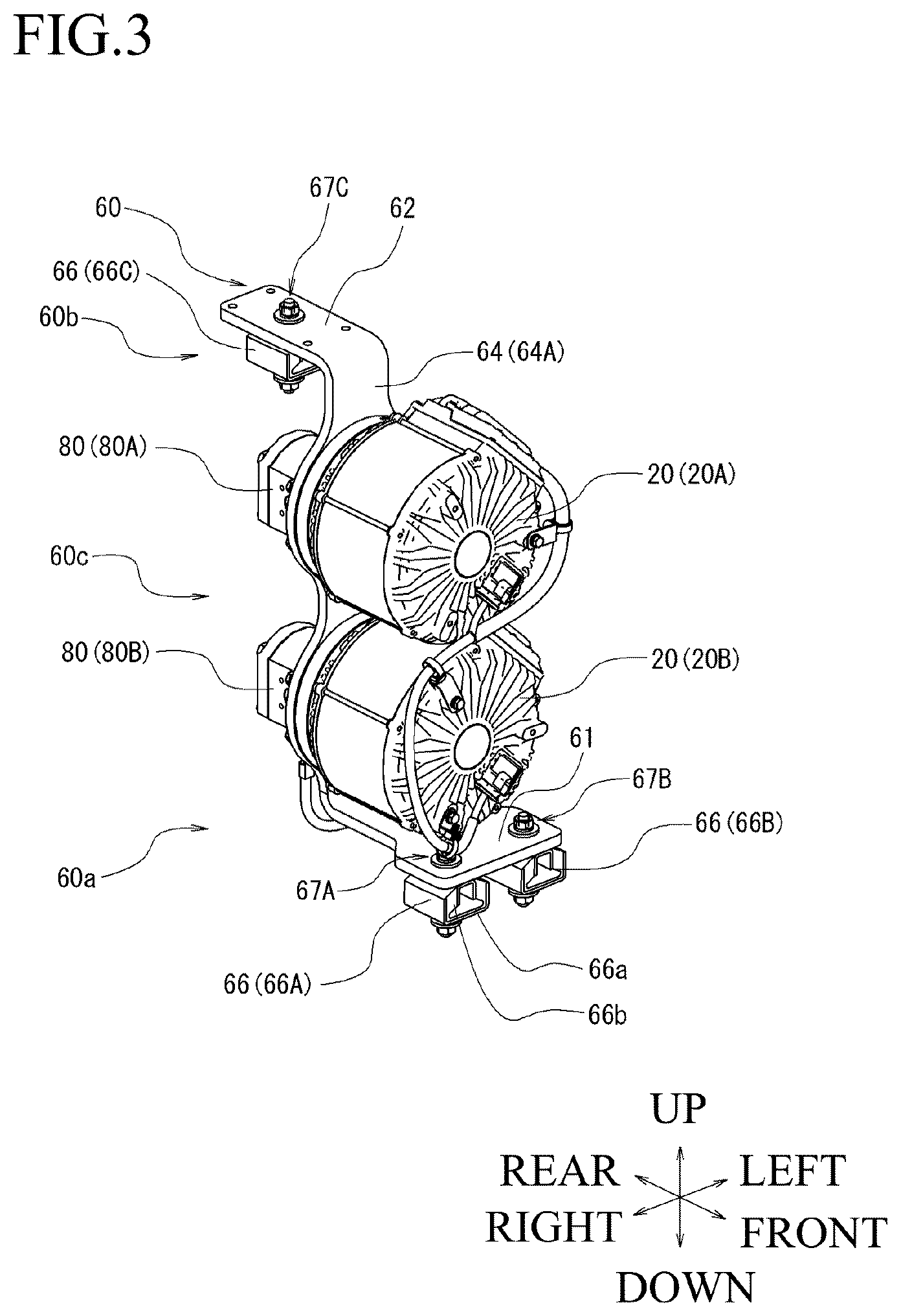 Patent US12618225 Figure 3 – Working vehicle
