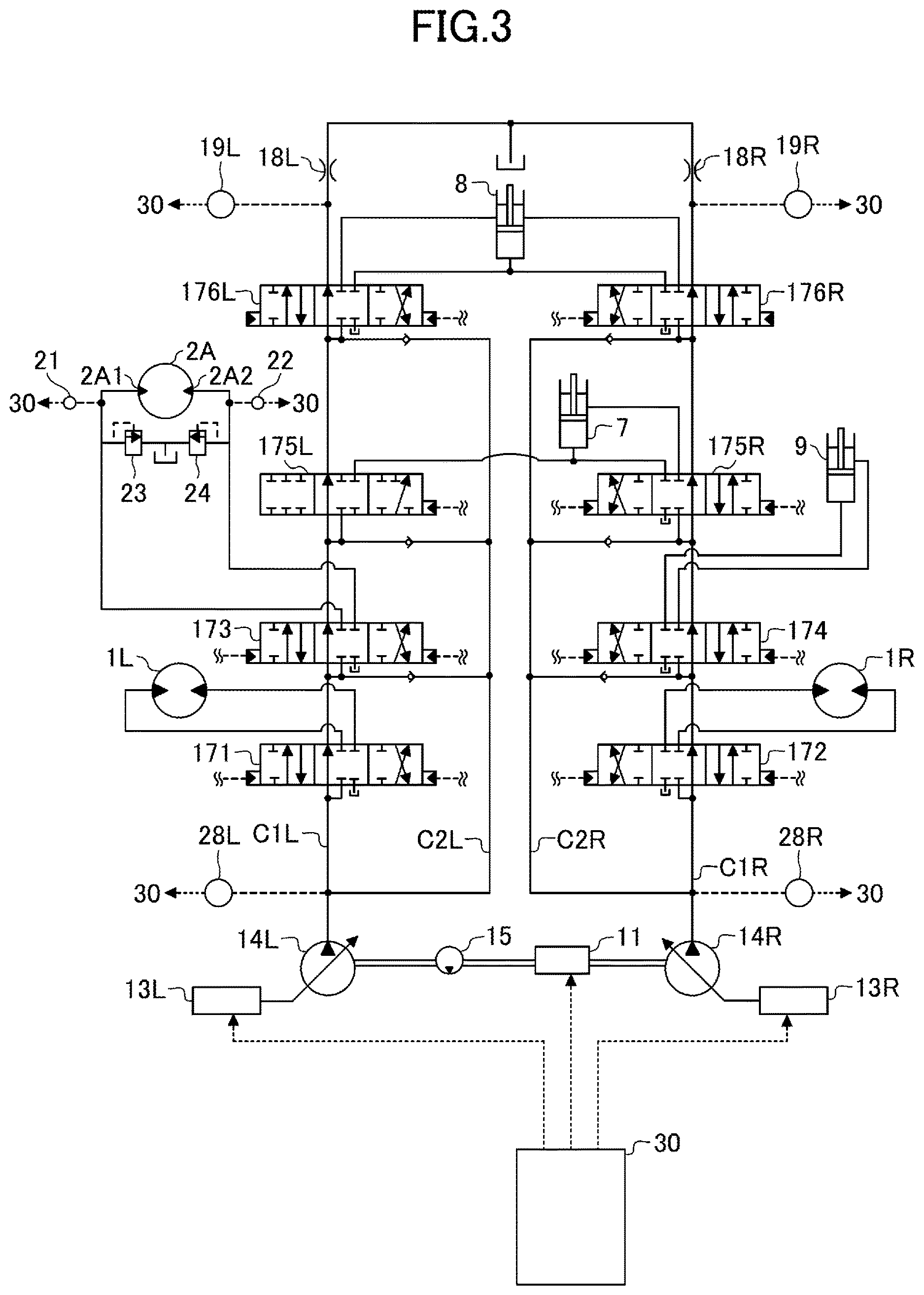 Patent US12618226 Figure 3 – Display device for shovel, shovel, and assist device for shovel