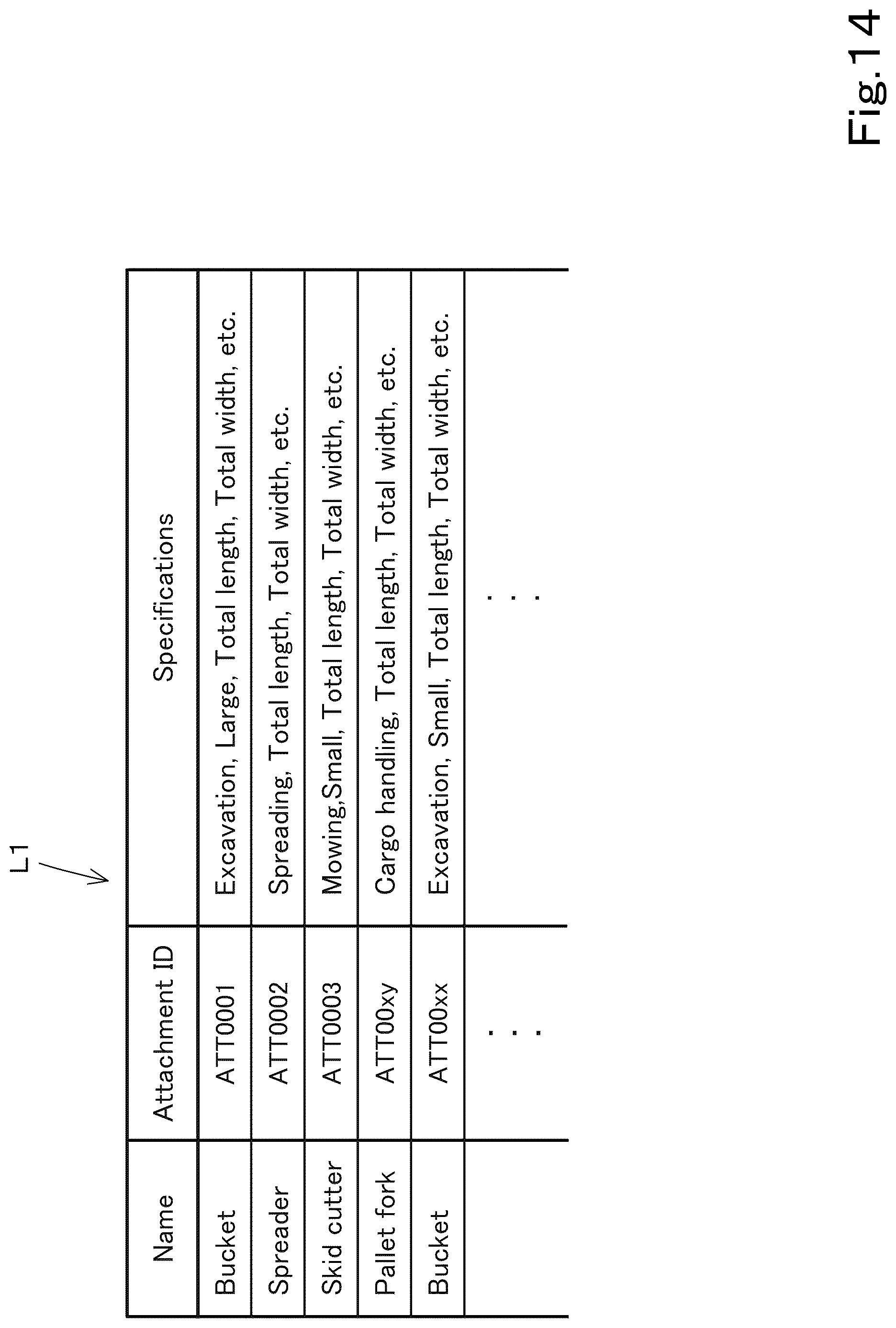 Patent US12618229 Figure 17 – Working vehicle and attachment usage system