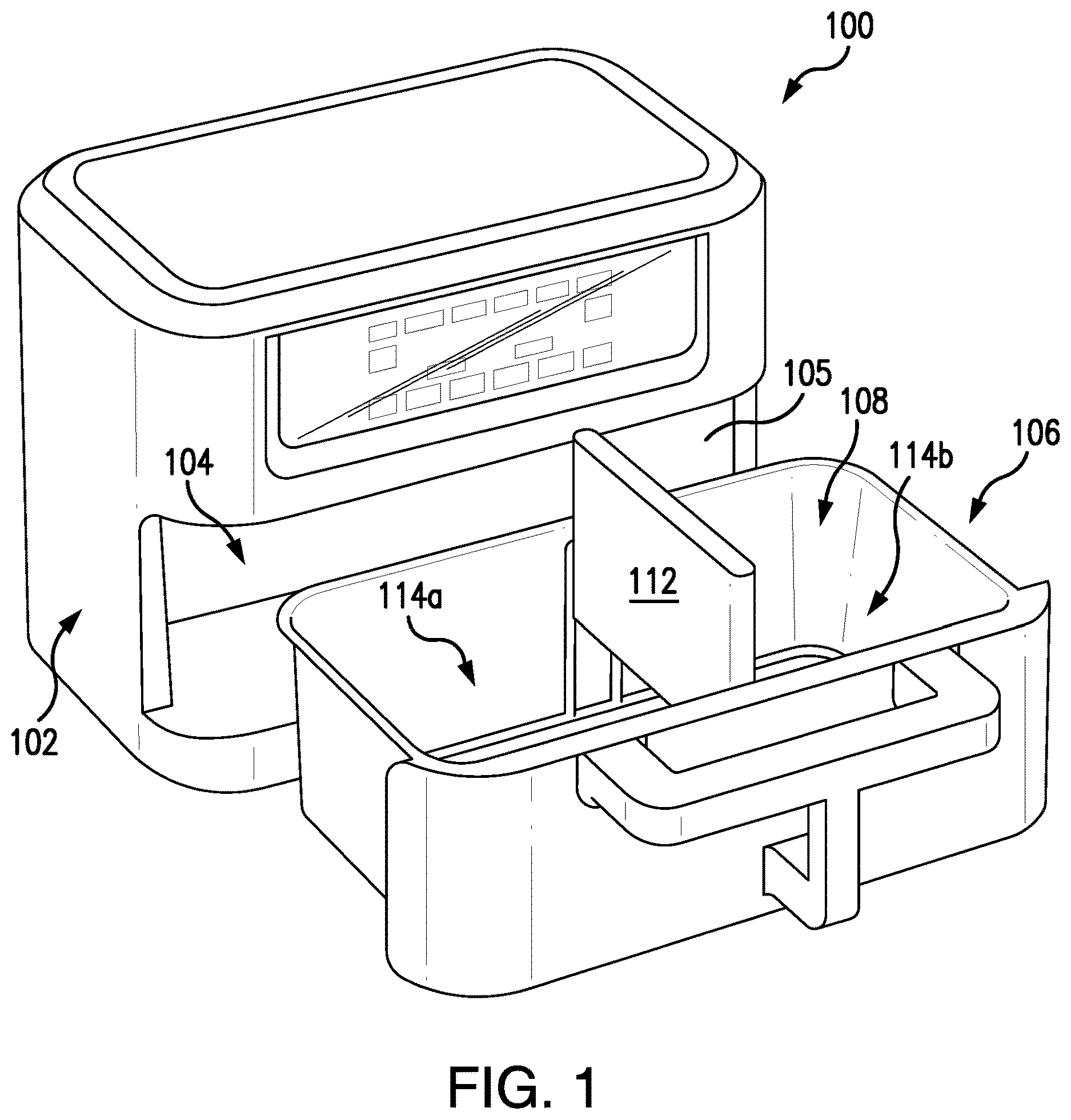 Patent US12618232 Figure 1 – Cooking apparatuses