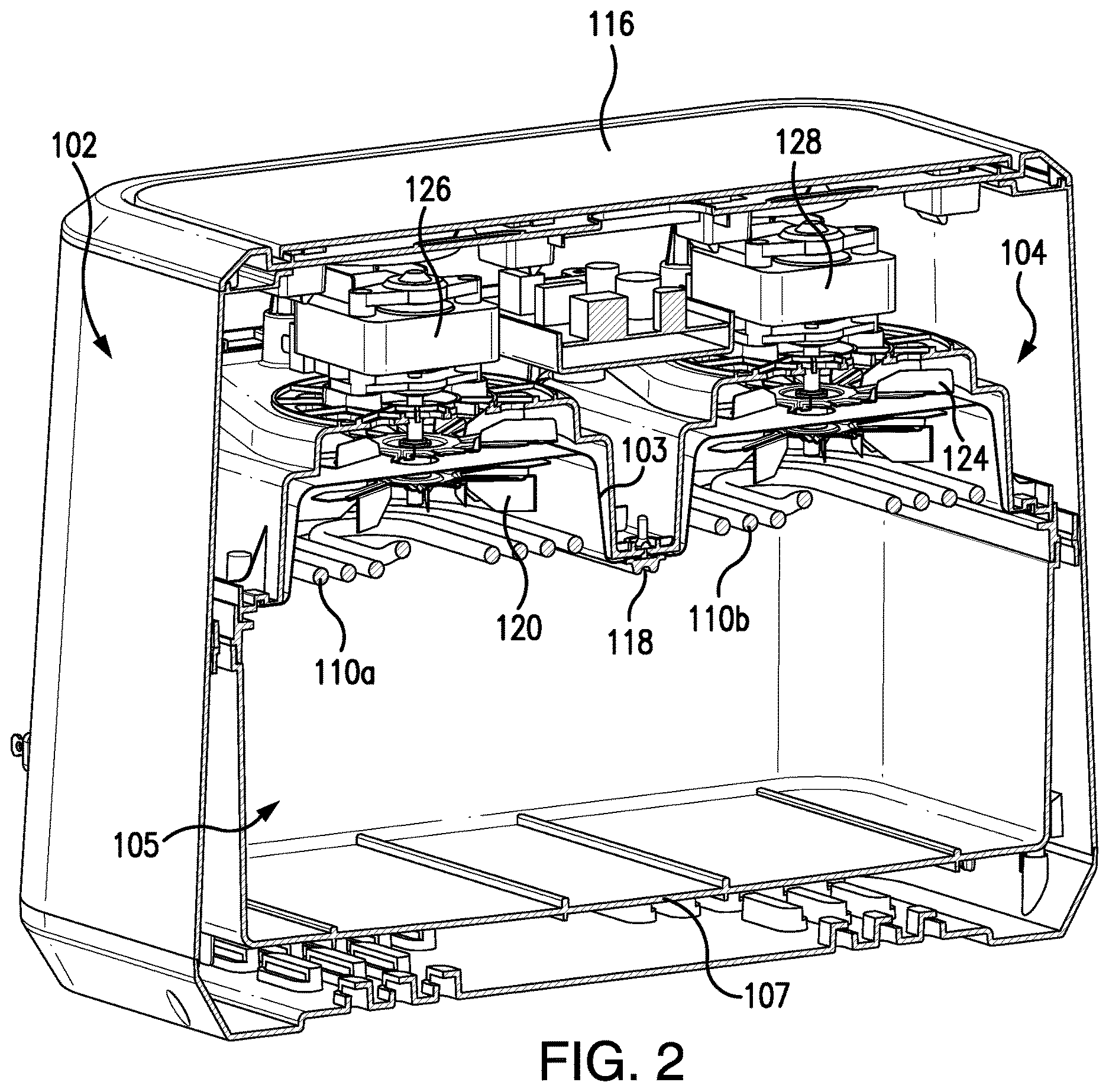 Patent US12618232 Figure 2 – Cooking apparatuses