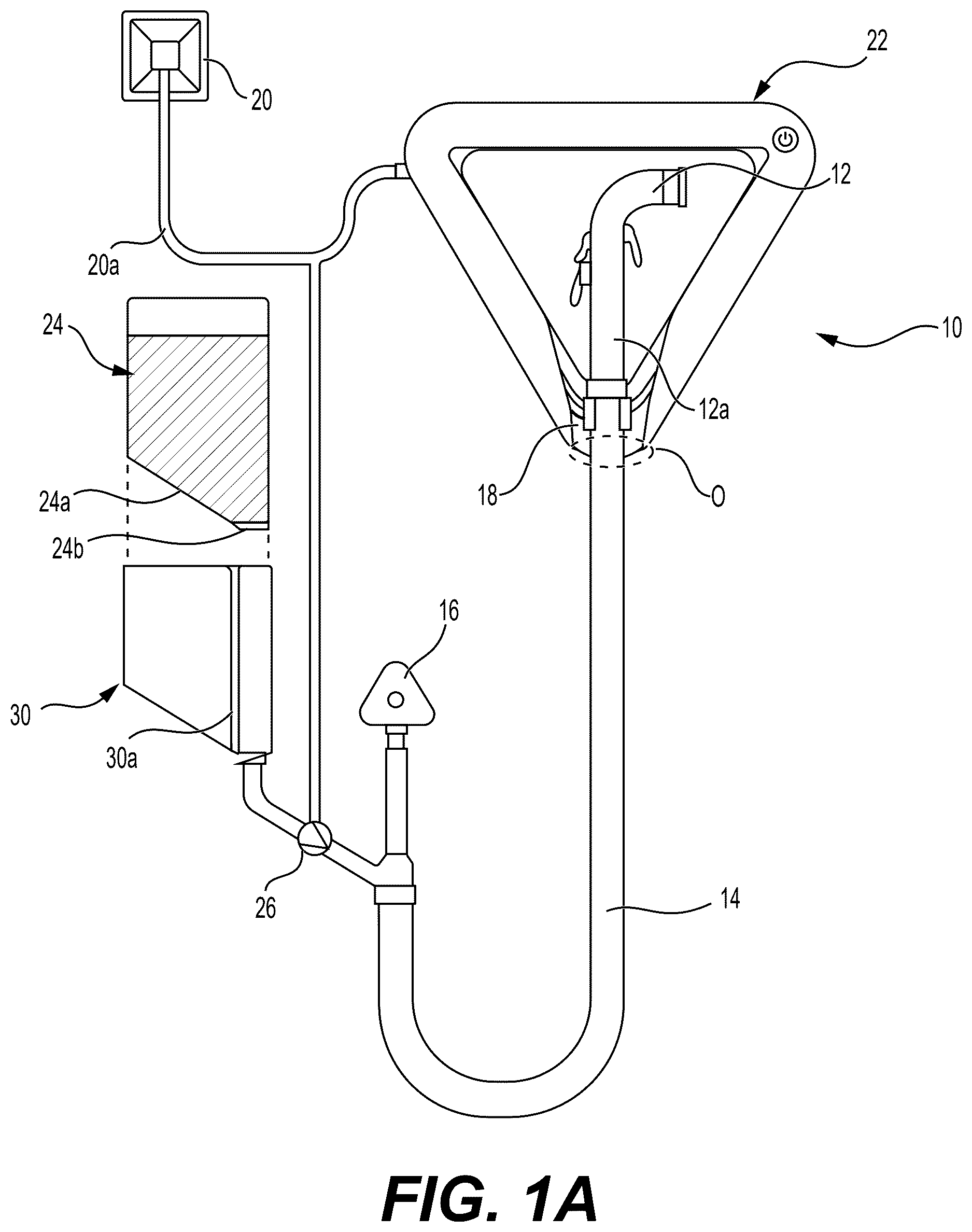 Patent US12618235 Figure 1 – Sanitizing fluid sprayer with light disinfecting